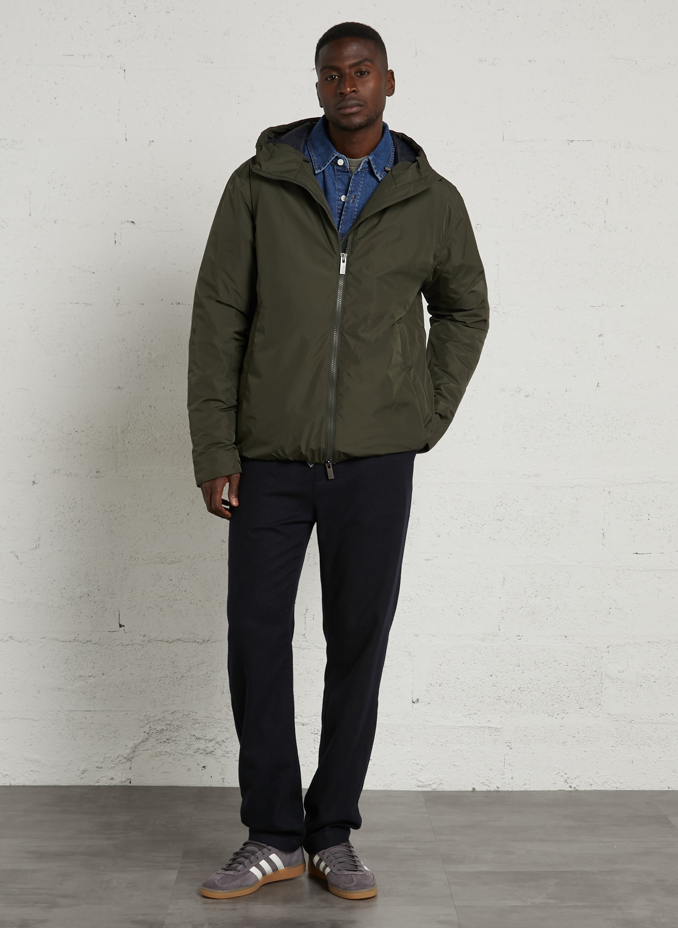 Oversized gewatteerde jas met capuchon Puigmal PYRENEX Kaki