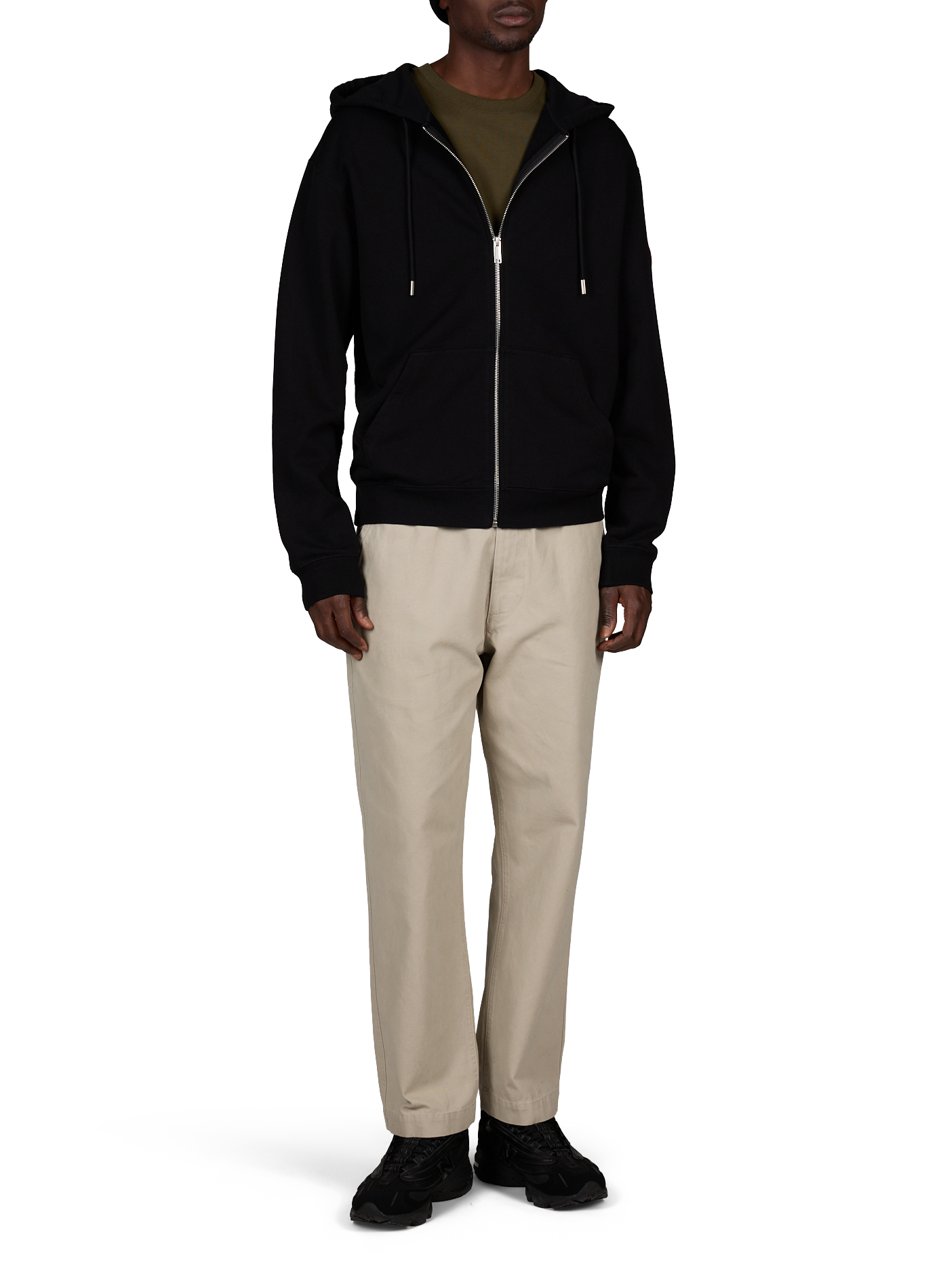 Gerader Baumwoll-Sweatshirt CANADA GOOSE Schwarz