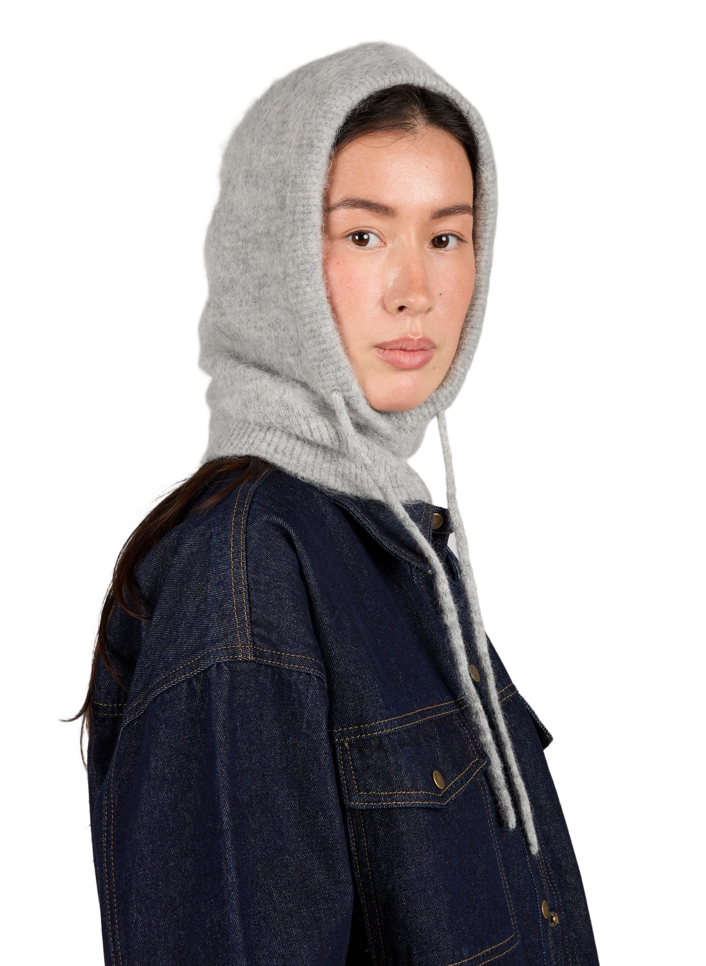 Cagoule Sarue en laine mélangée SAMSOE SAMSOE Gris
