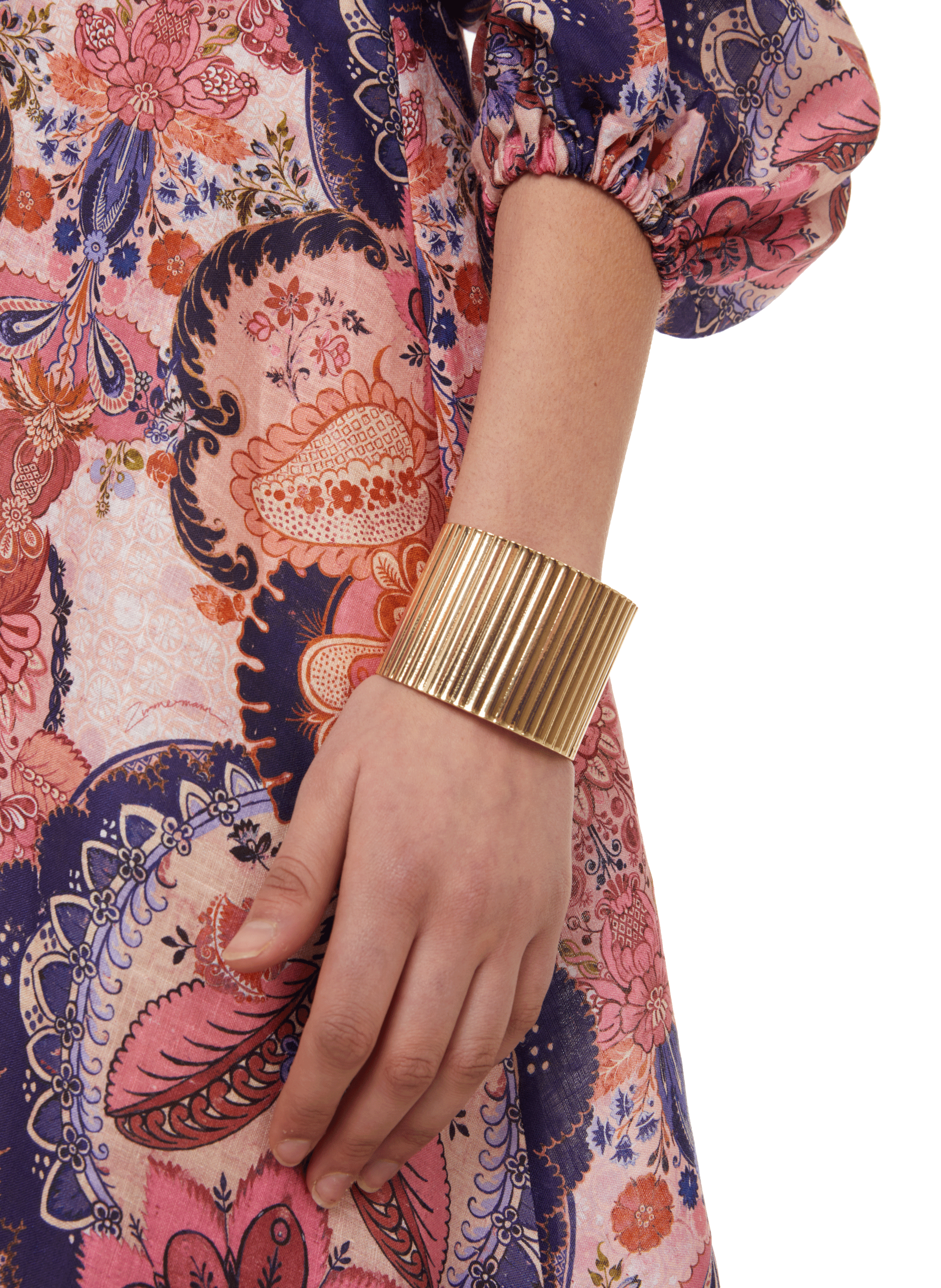 Bracelet manchette AU PRINTEMPS PARIS Doré