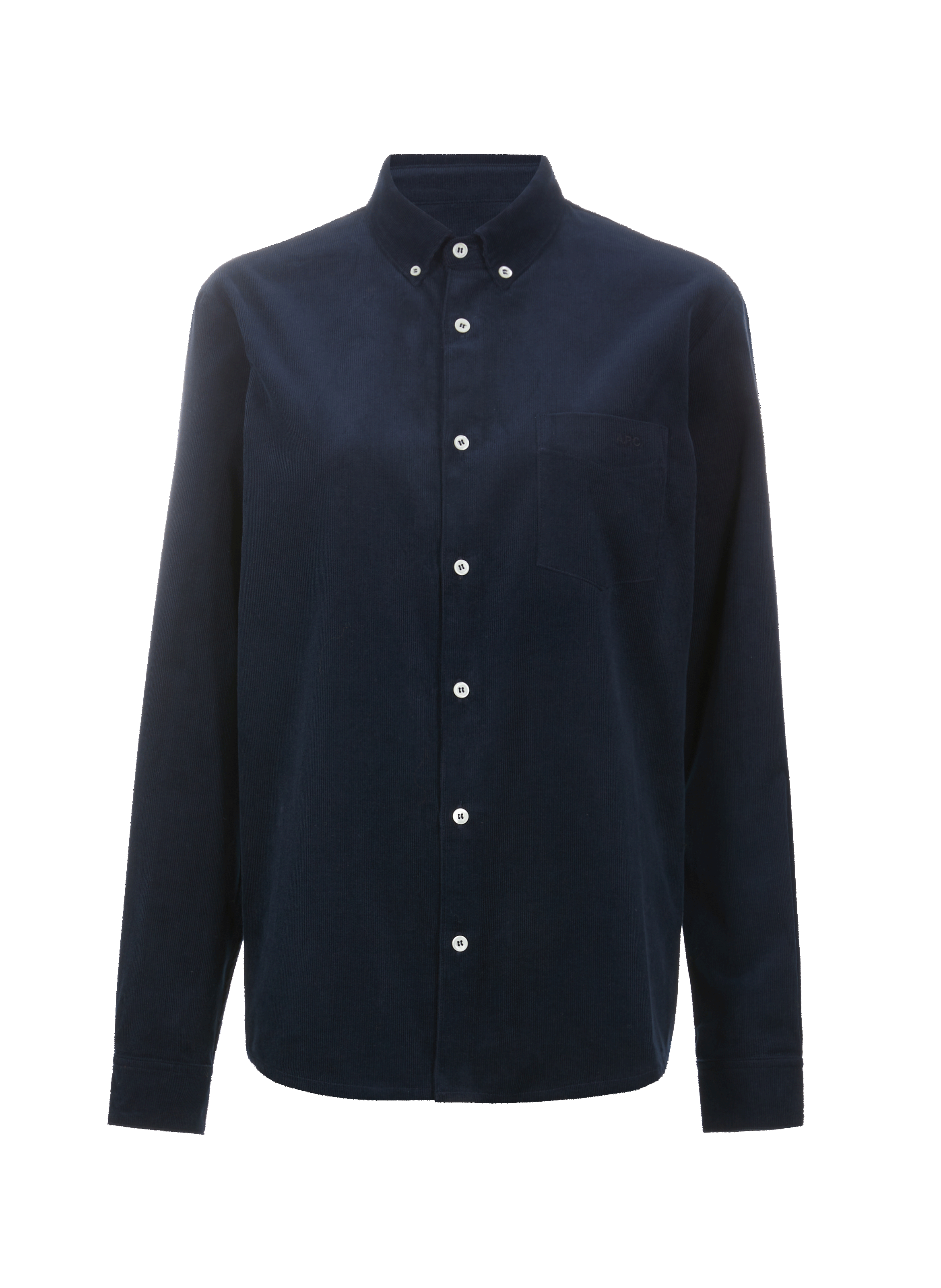 Chemise en velours côtelée