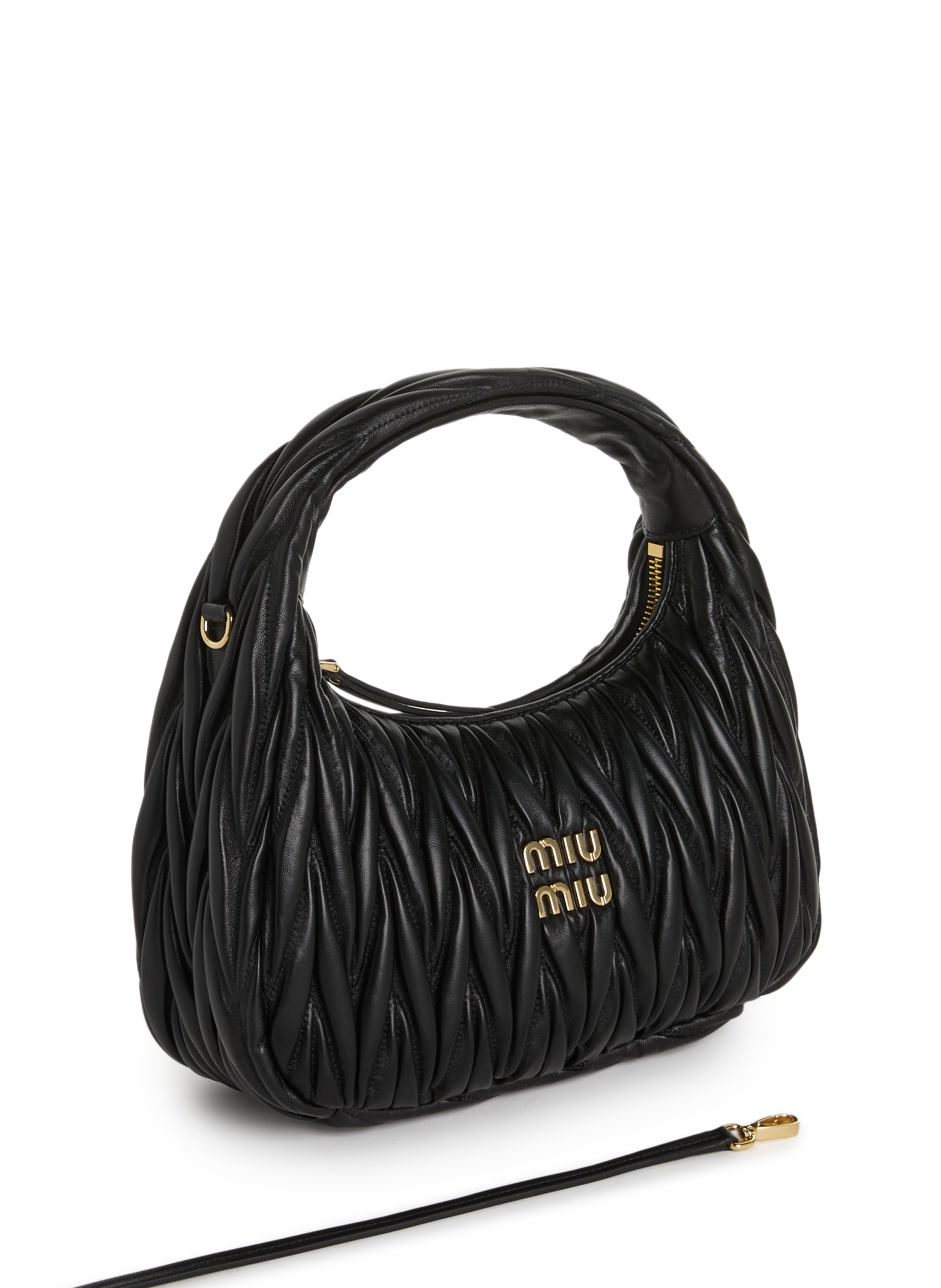 Sac hobo mini Wander en cuir nappa