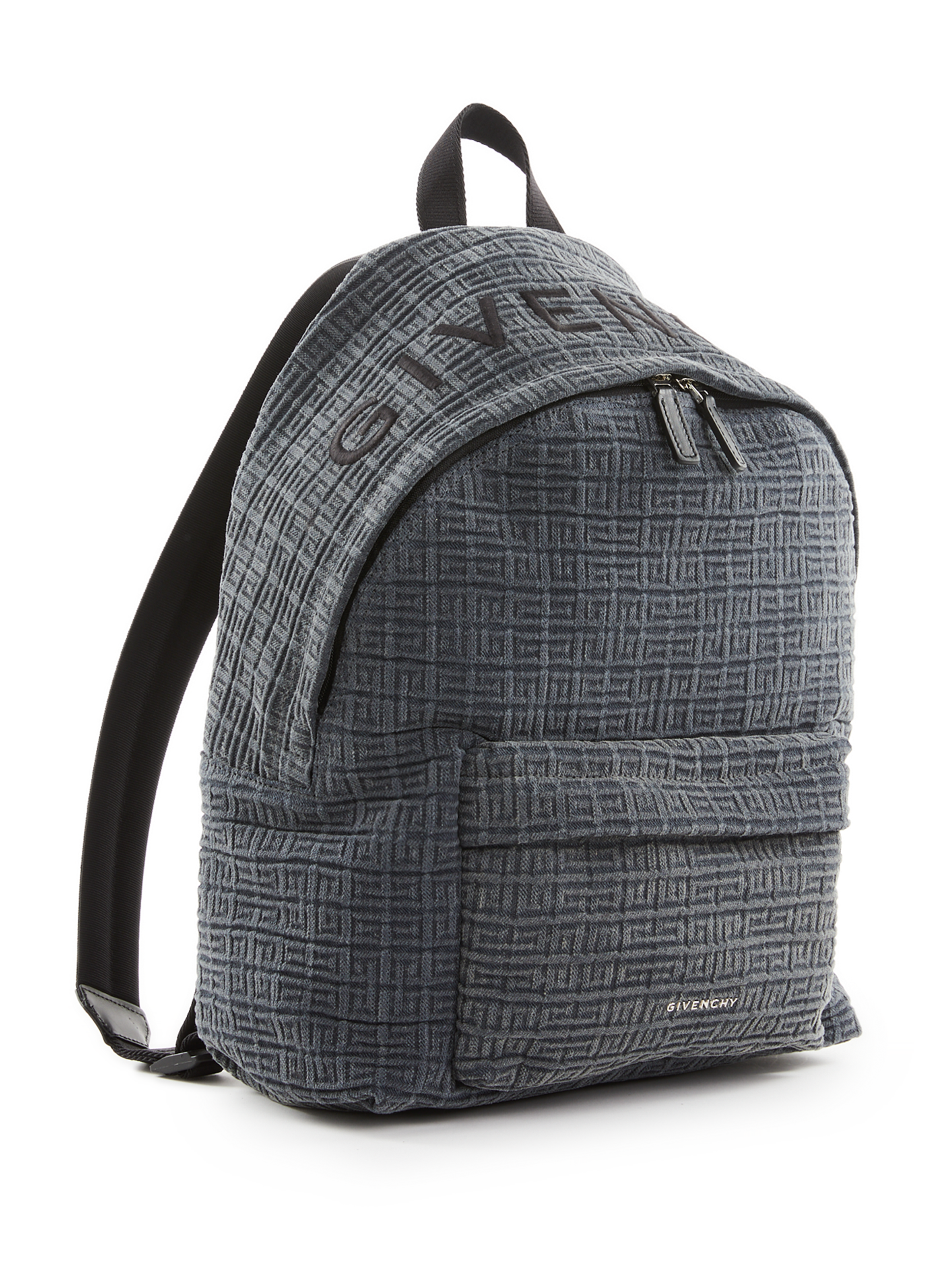 Sac à dos imprimé monogramme en coton