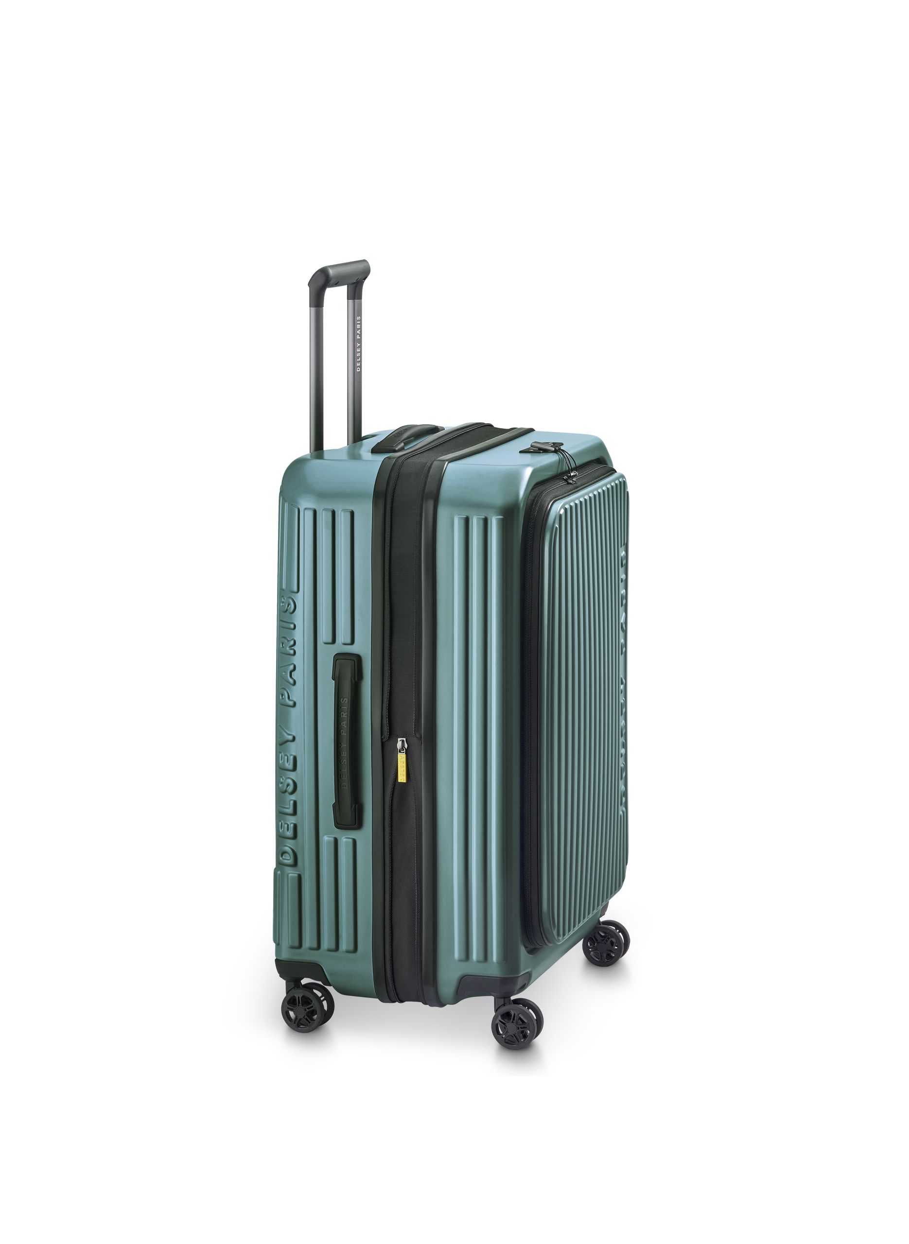 Valise soute rigide taille l - securitime zip DELSEY PARIS Vert