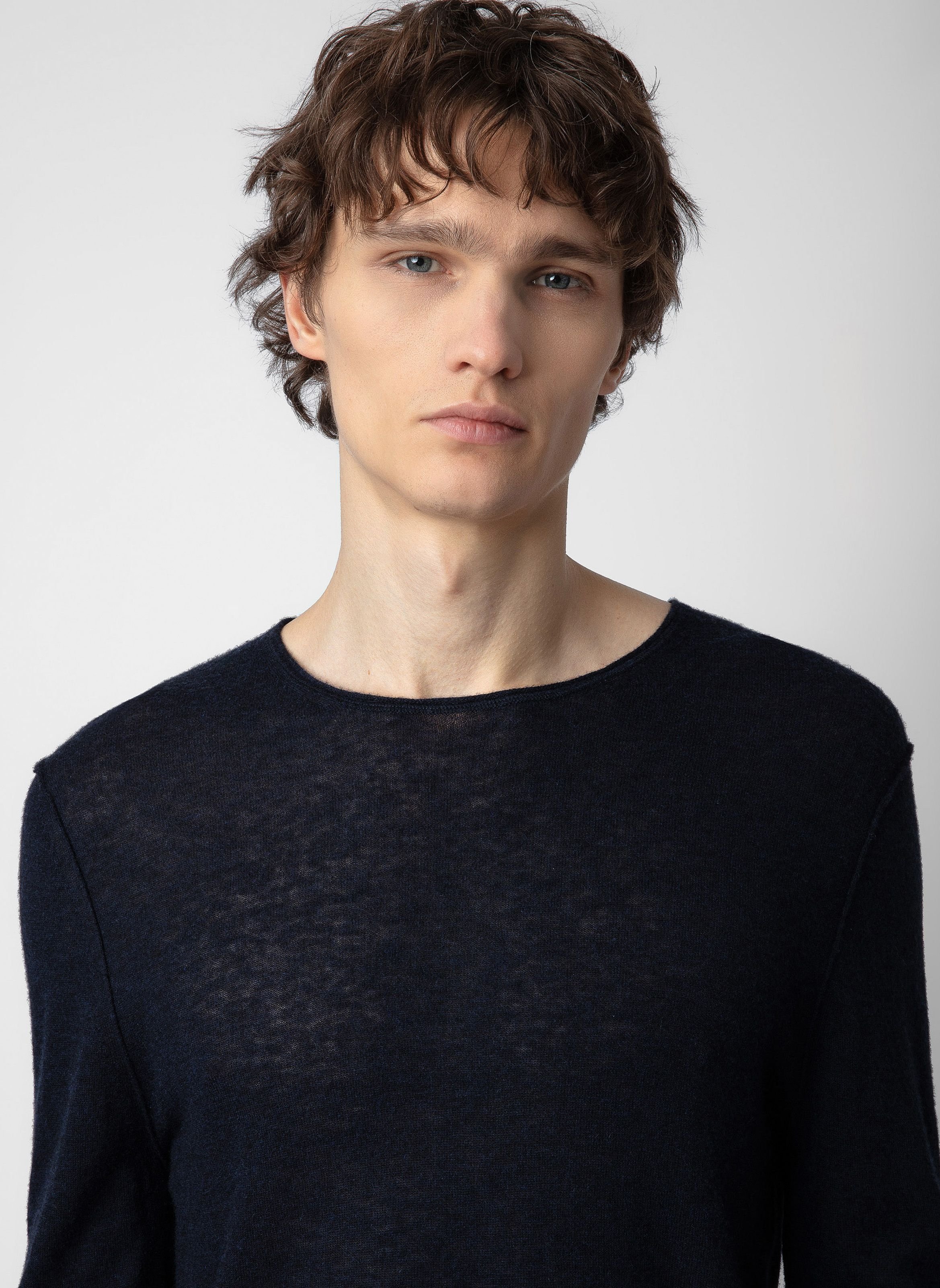 Pull droit en cachemire teiss ZADIG&VOLTAIRE Bleu