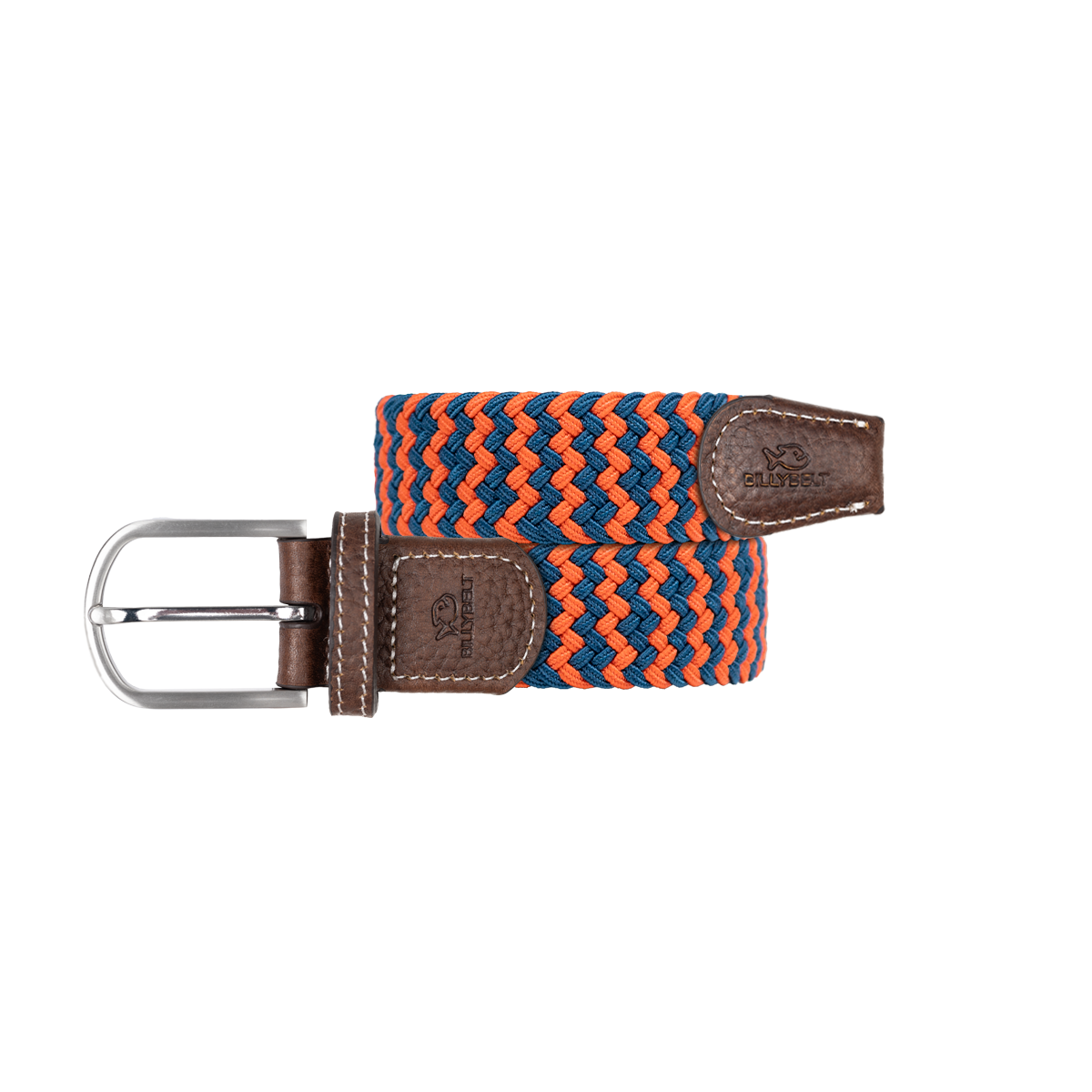 Ceinture tressée élastique multicolore BILLYBELT Rouge