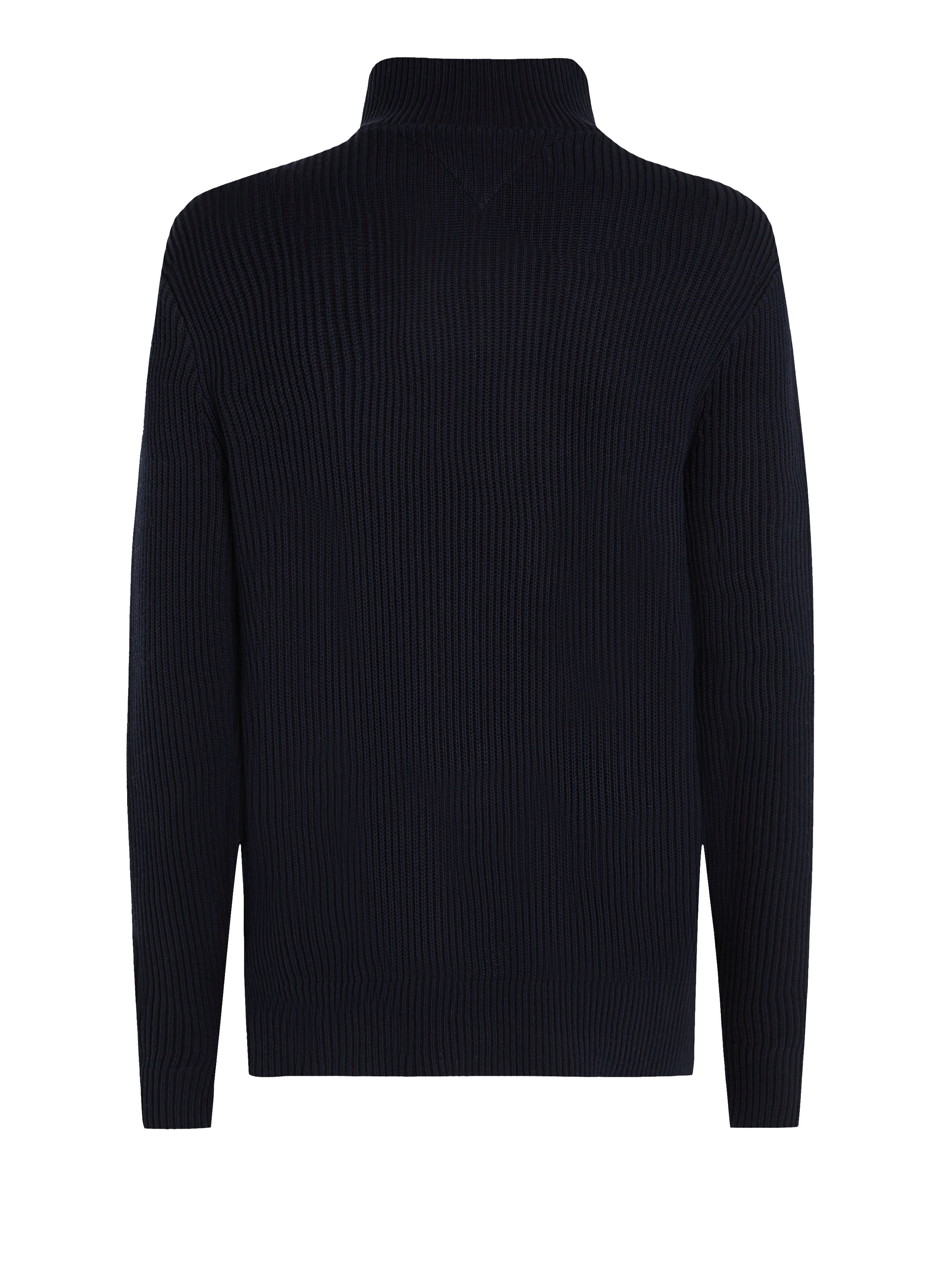 Ribbed knit half-zip sweater TOMMY HILFIGER Blue