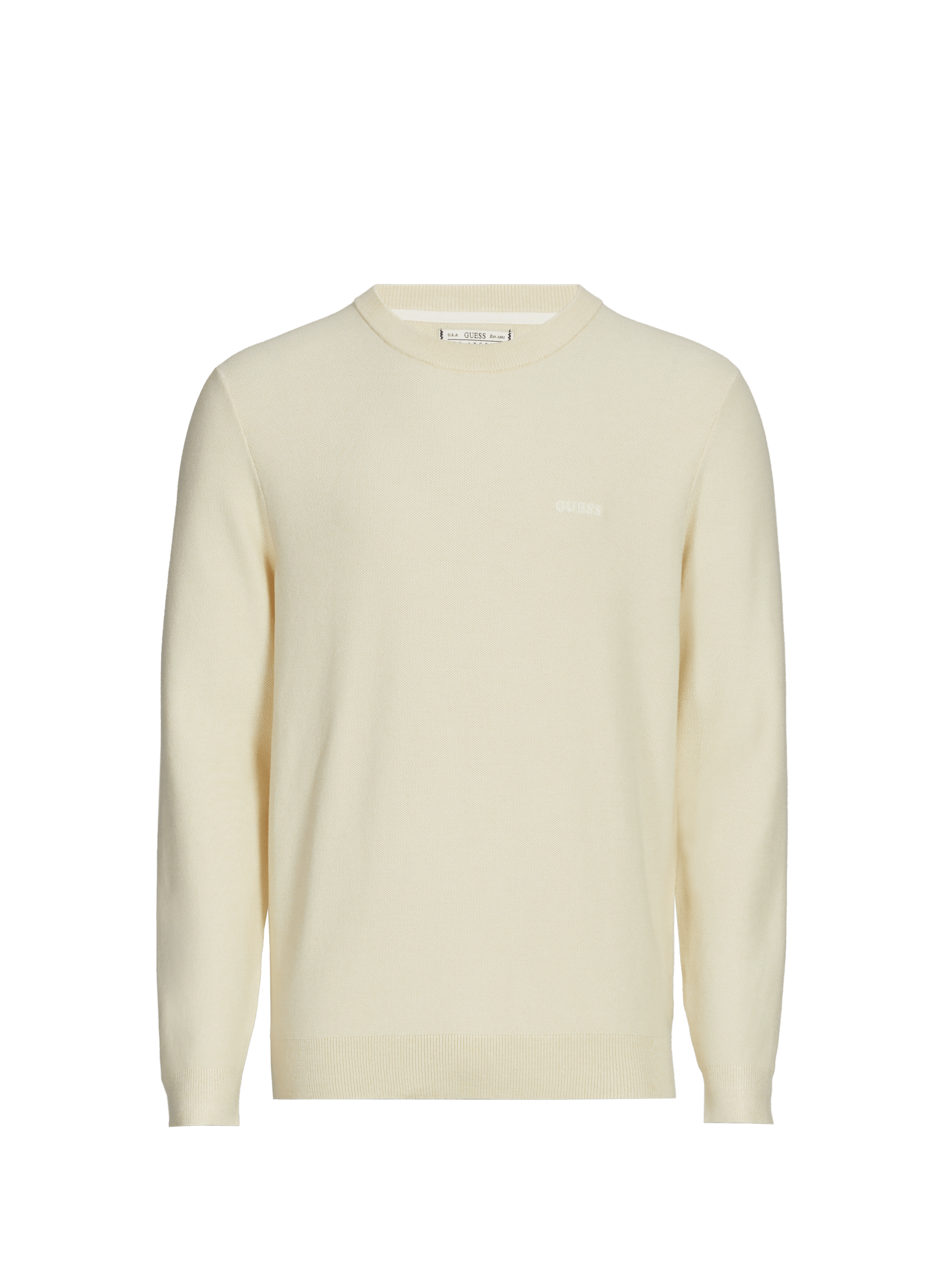 Oversized round neck sweater GUESS Beige