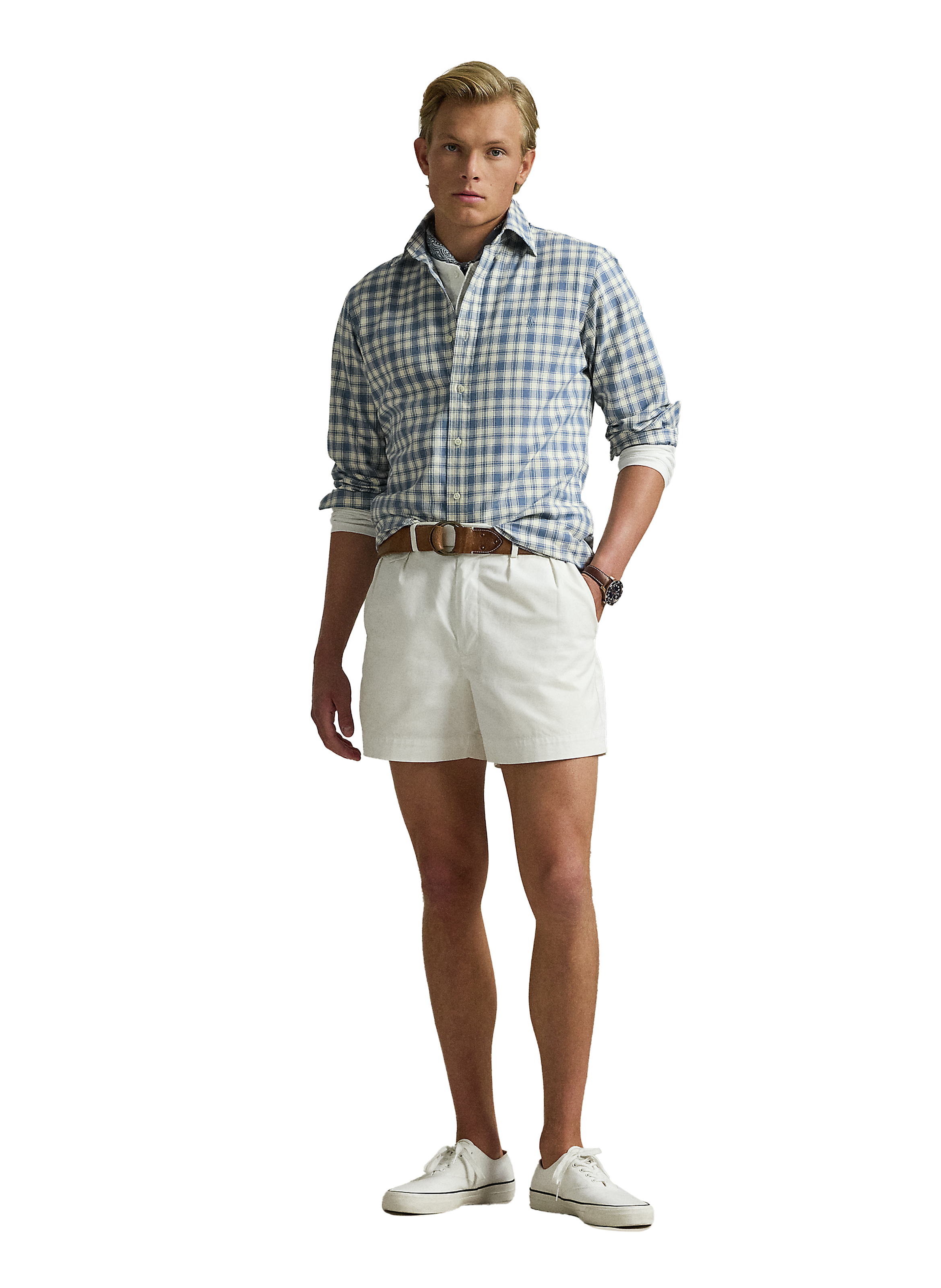 Chemise à carreaux  POLO RALPH LAUREN Bleu