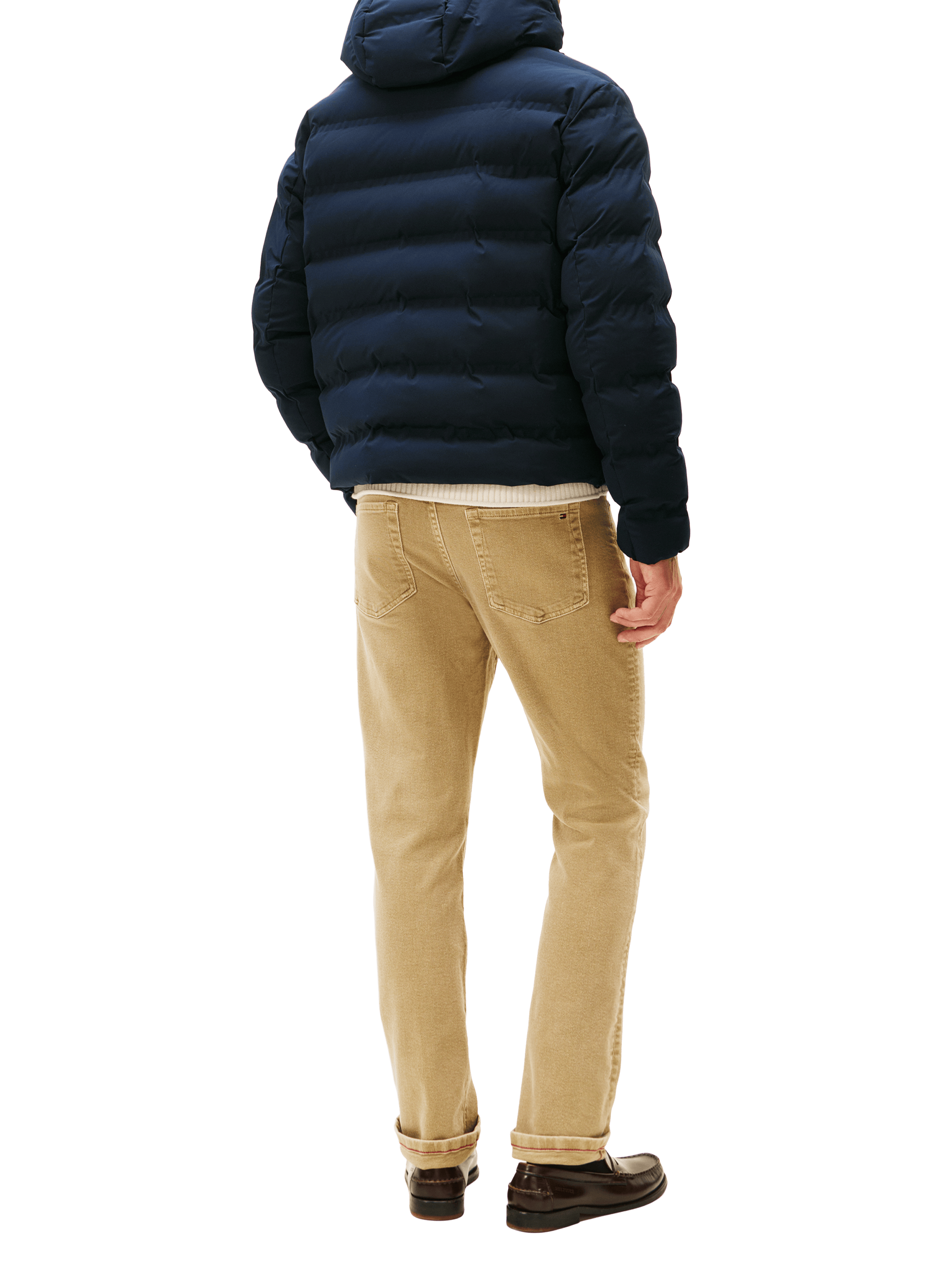 Quilted hooded parka TOMMY HILFIGER Blue