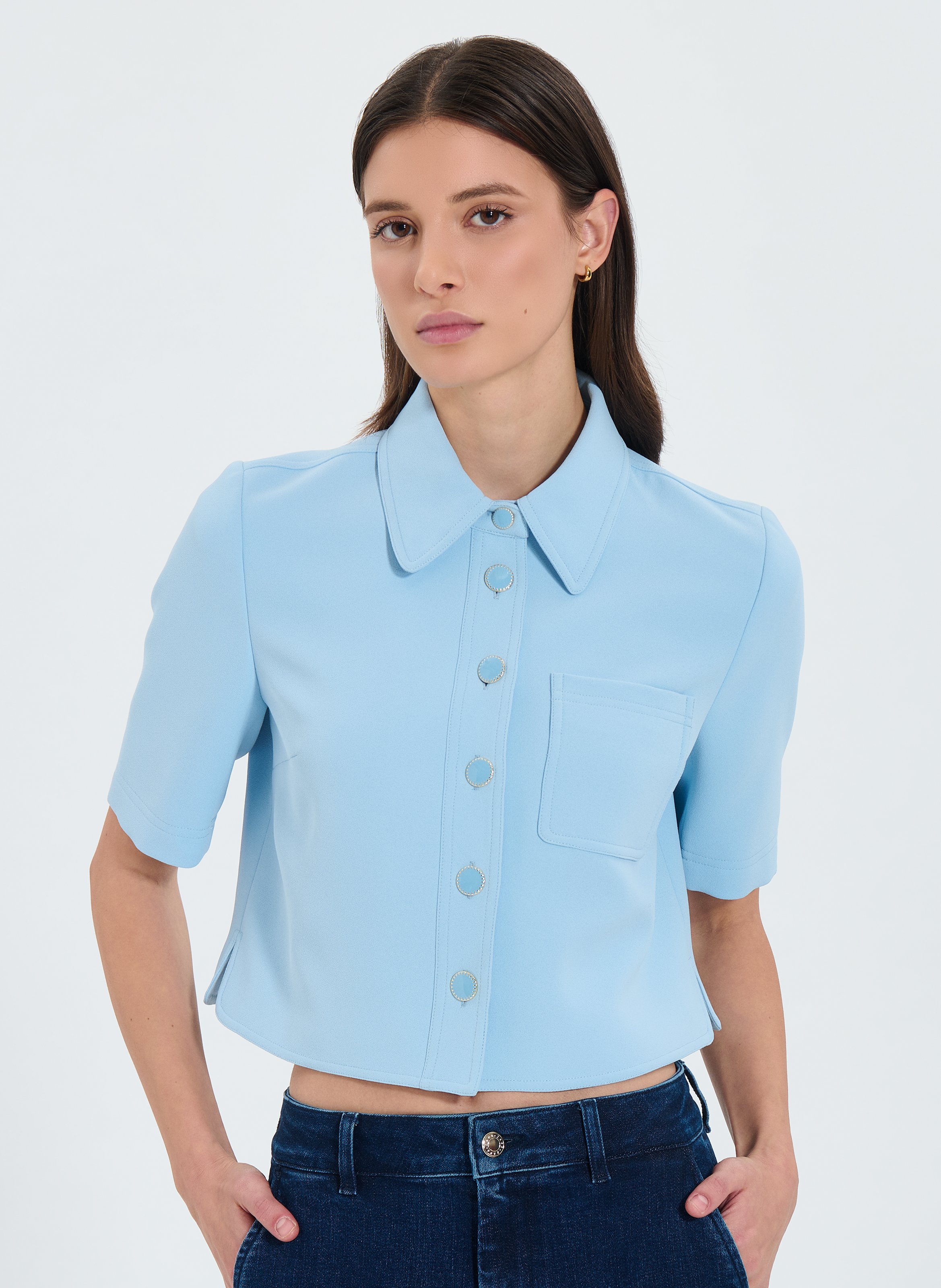 Chemise  celina  Bleu ciel