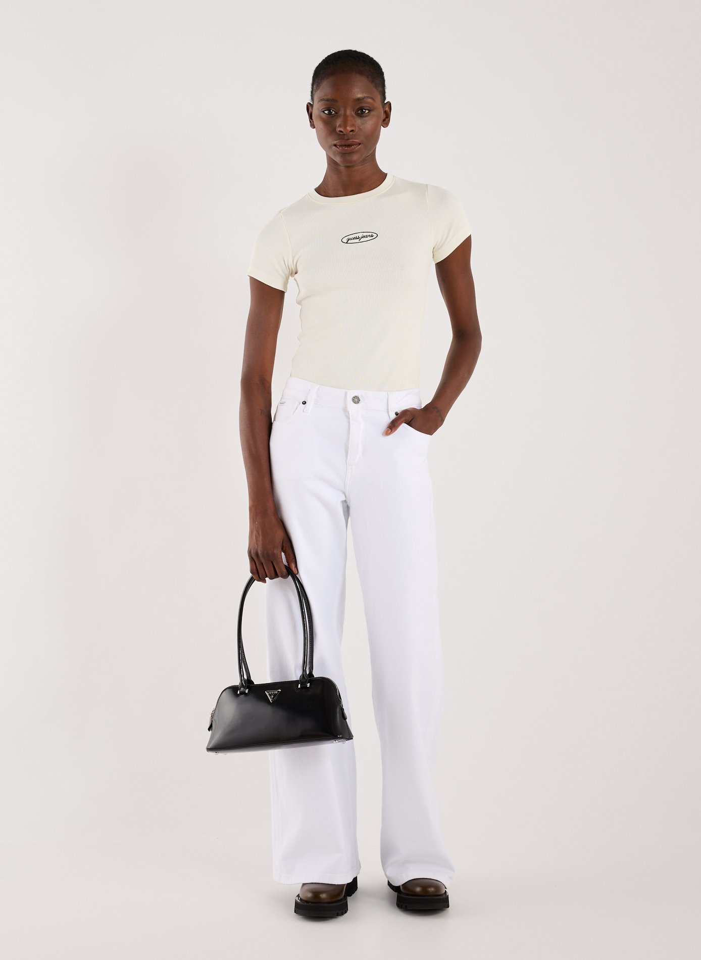 Baguette handbag Arnela GUESS Black