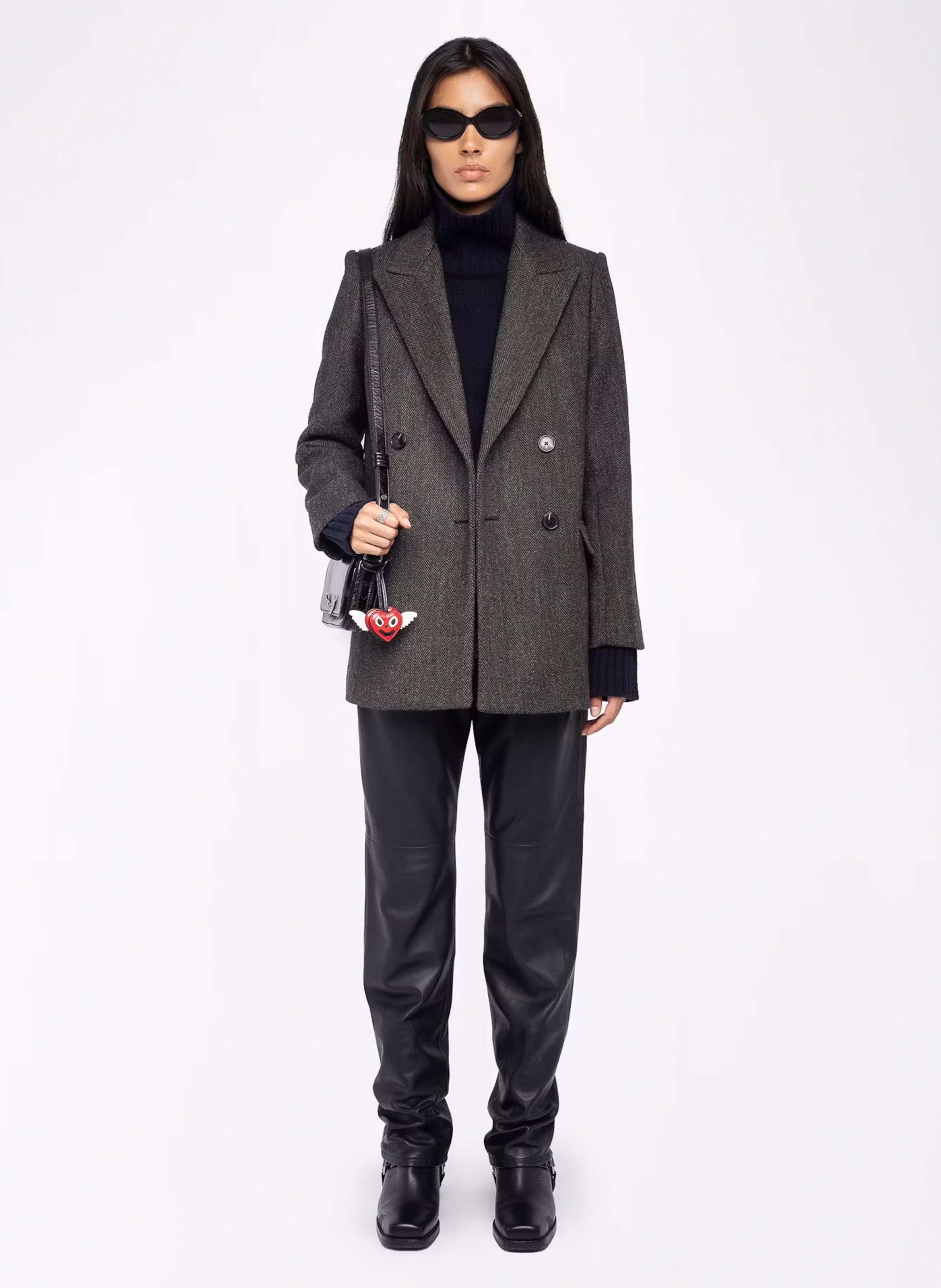 Manteau Tailleur En Laine Mélangée Miew Zadig&voltaire Femme