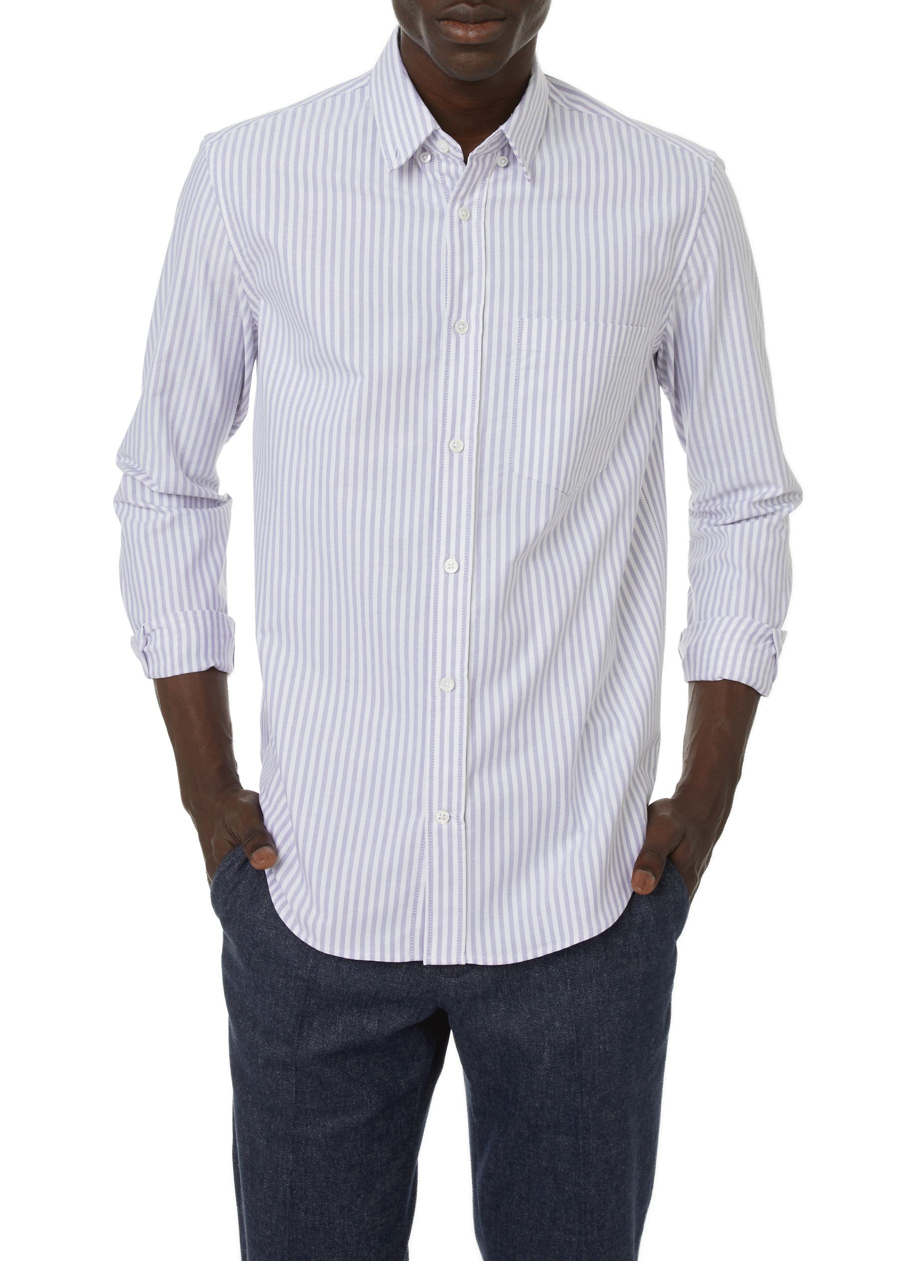 EDITIONS 102 Striped shirt Purple