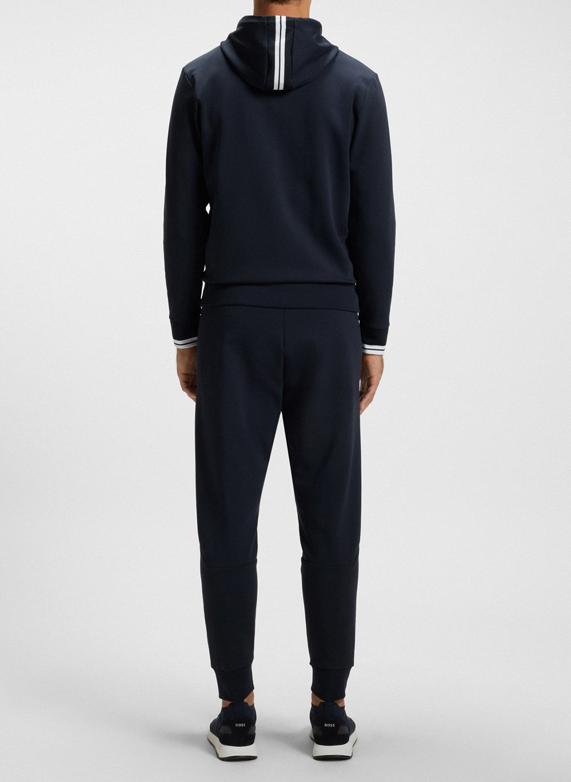 Sweat zippé à capuche BOSS Bleu