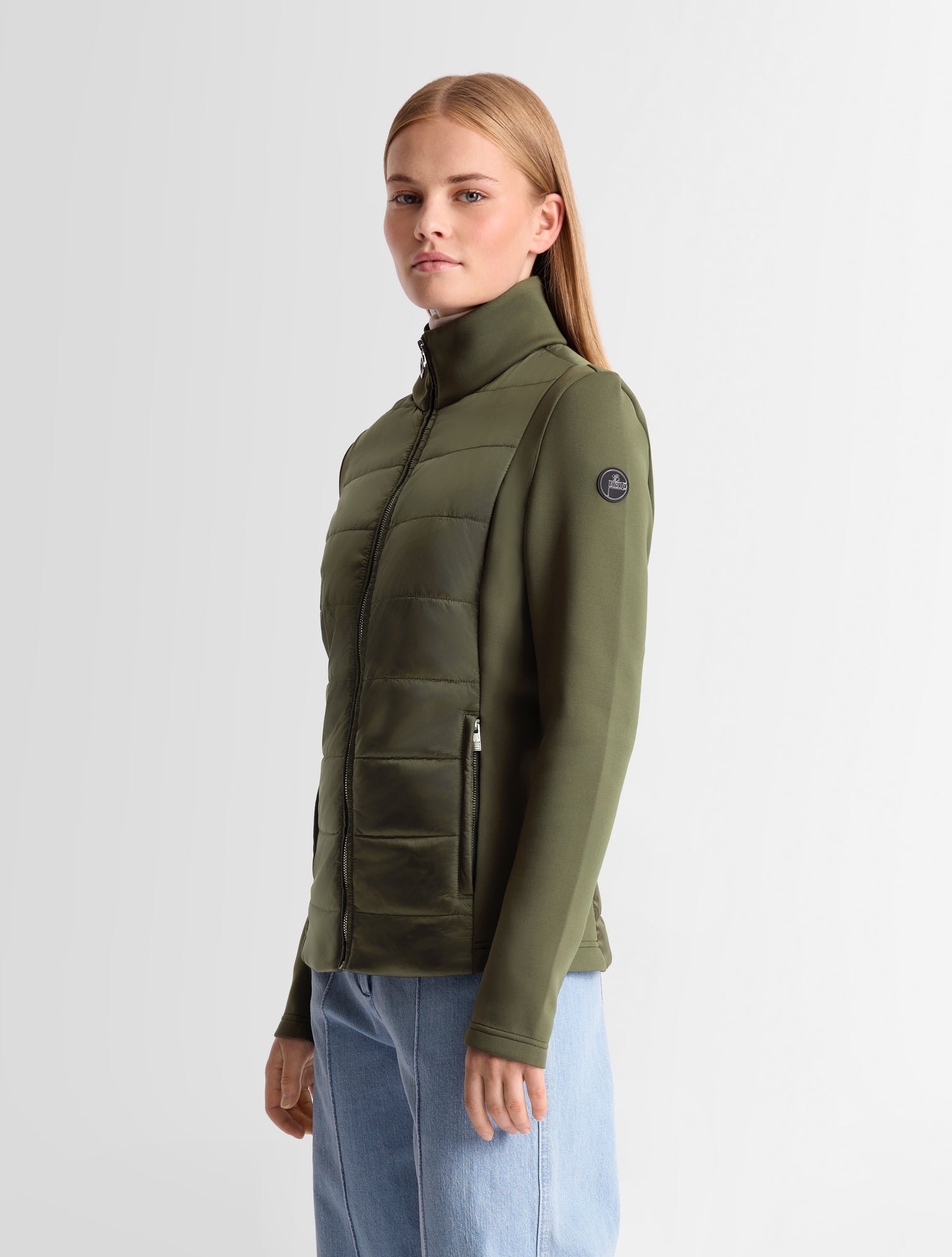 Veste linn col montant coupe regular FUSALP Vert