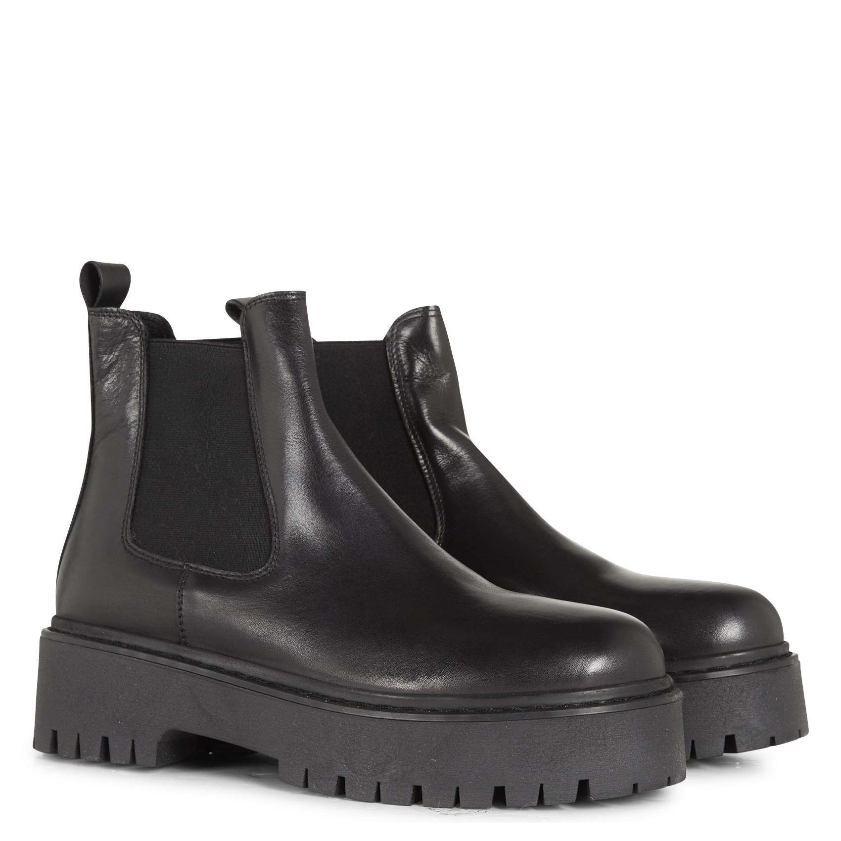 Bottines en cuir ravie JONAK Noir