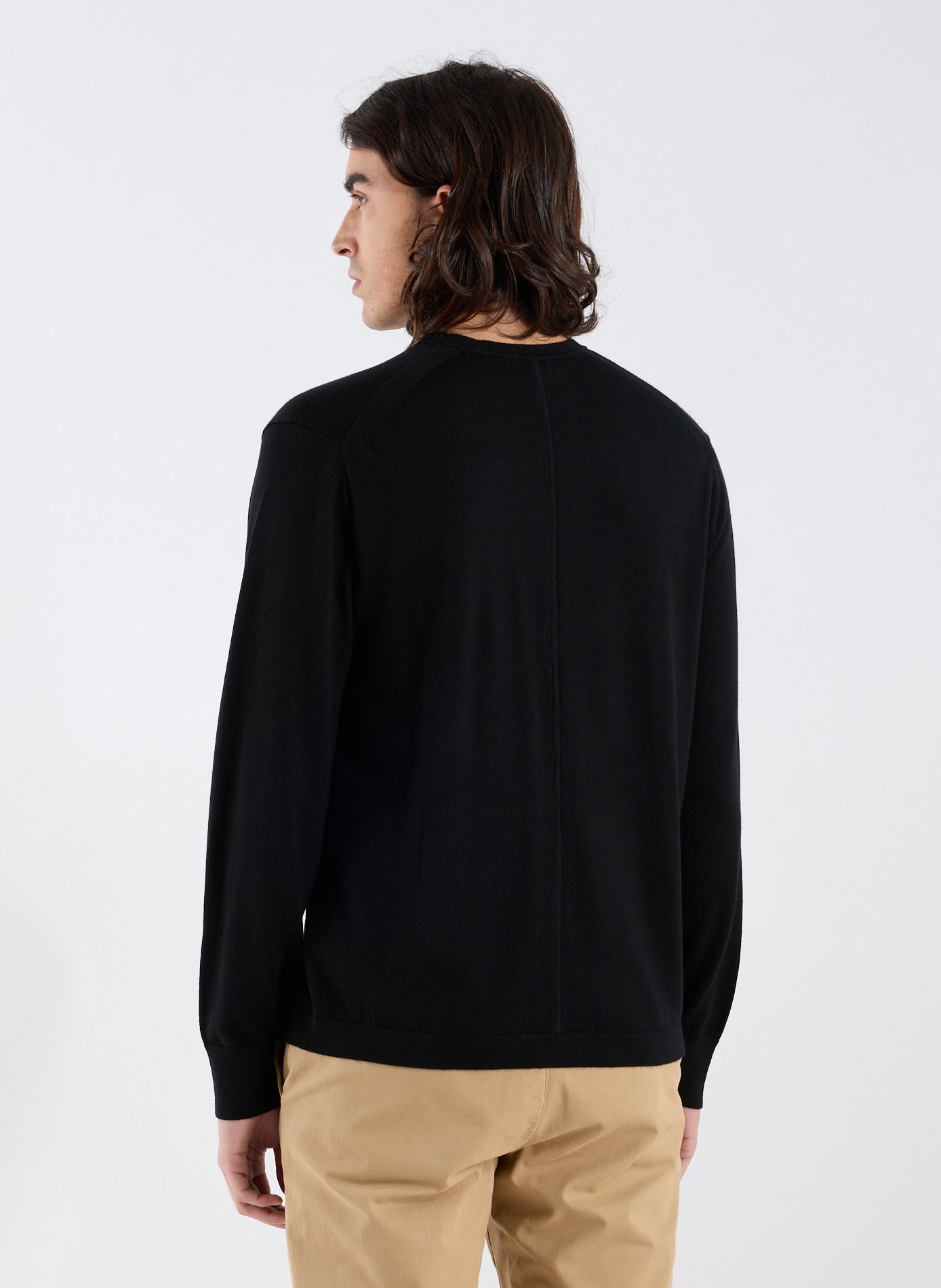 Fine merino wool jumper CALVIN KLEIN Black