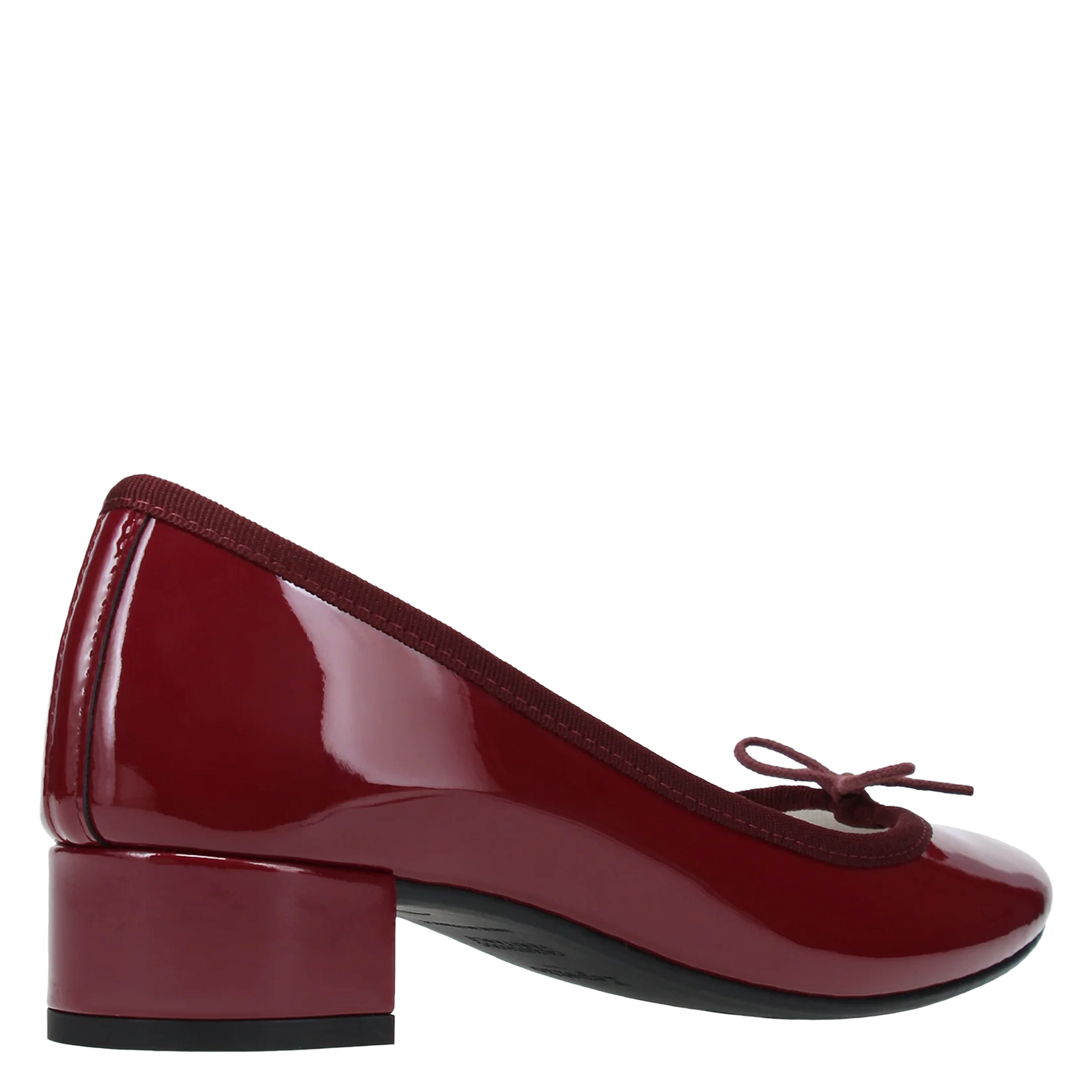 Ballerines à talons en cuir vernis Camille REPETTO Rouge