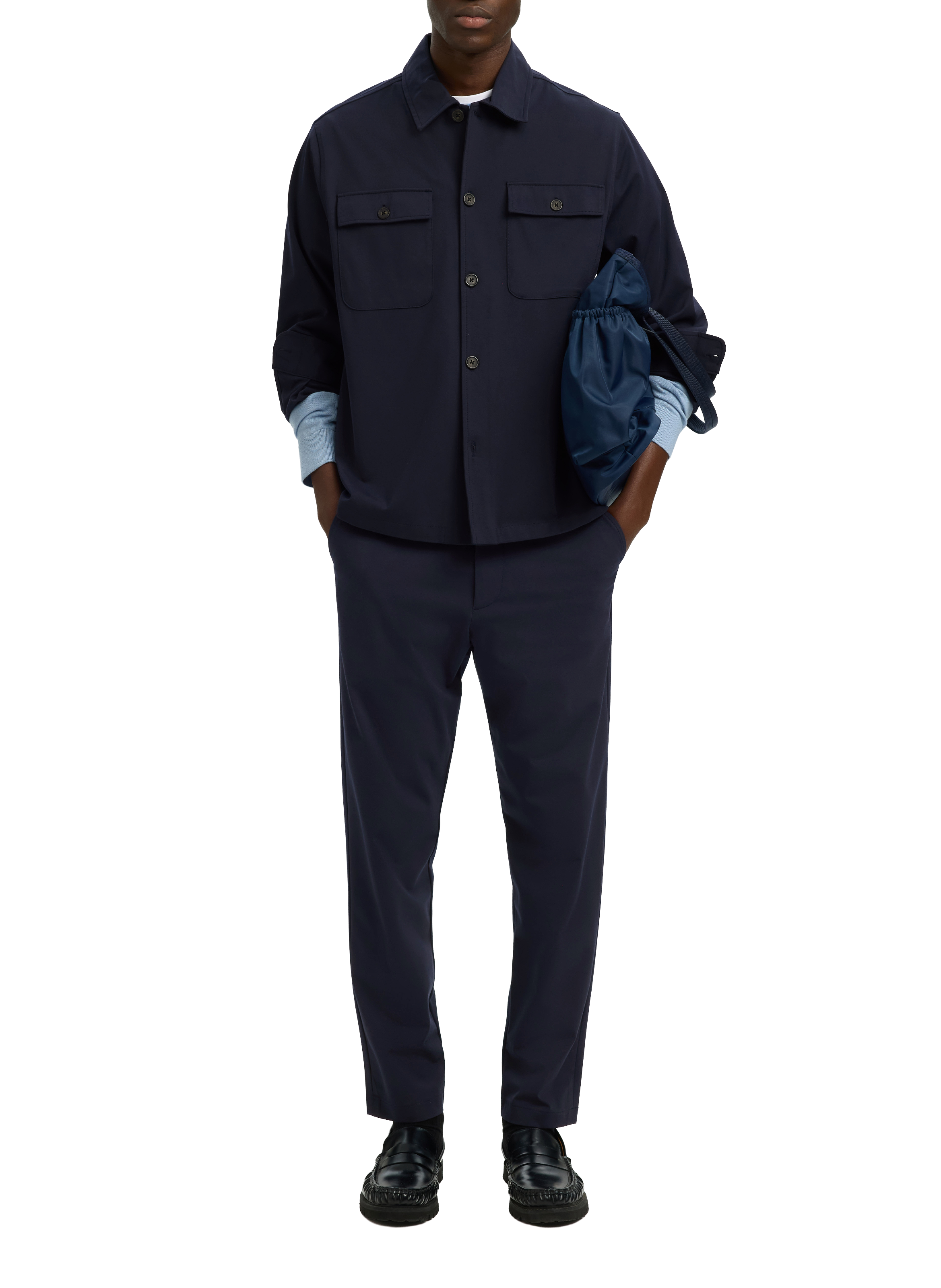 Buttoned overshirt SELECTED Blue