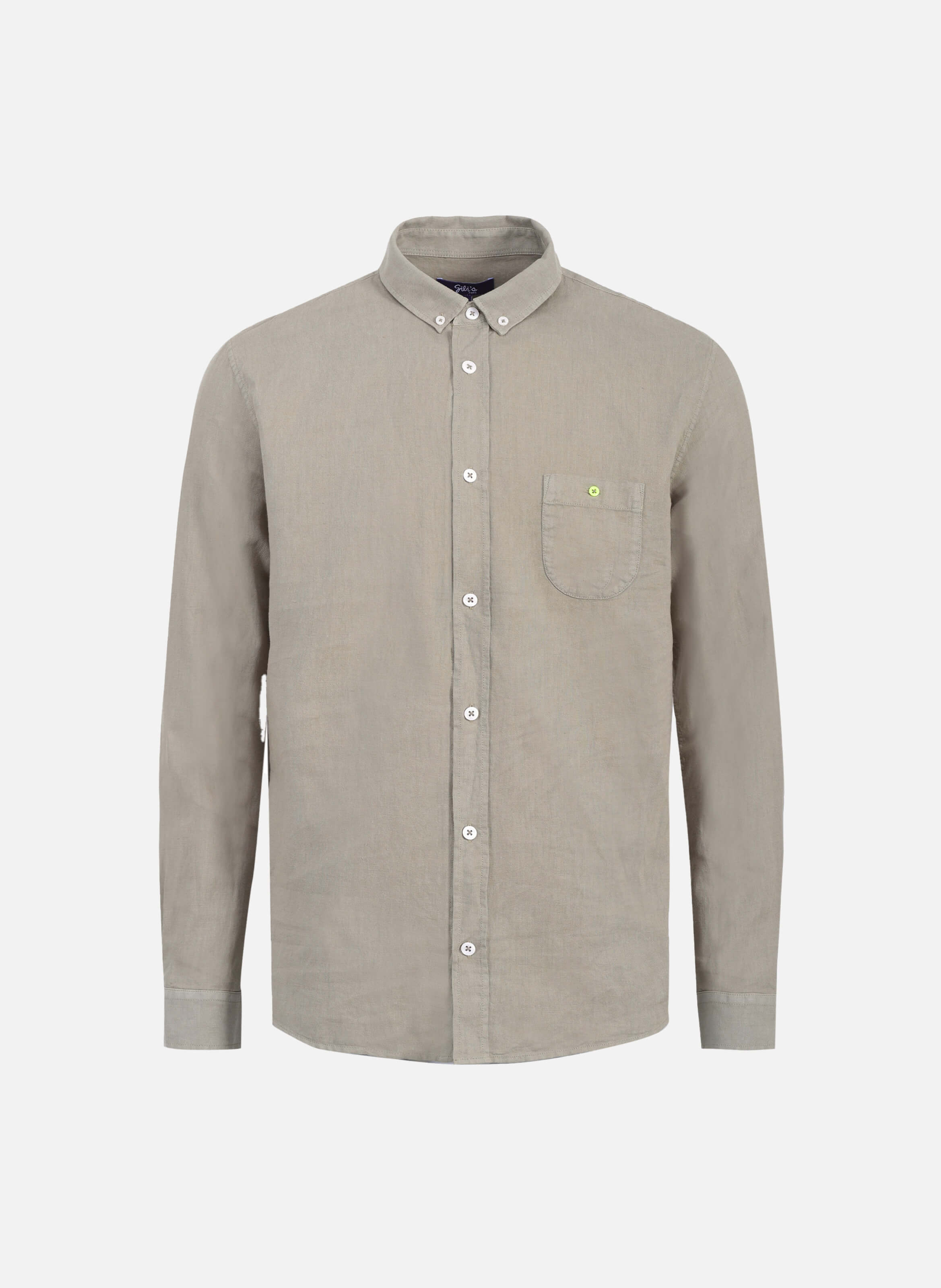 Chemise  en coton et lin GILI'S Vert
