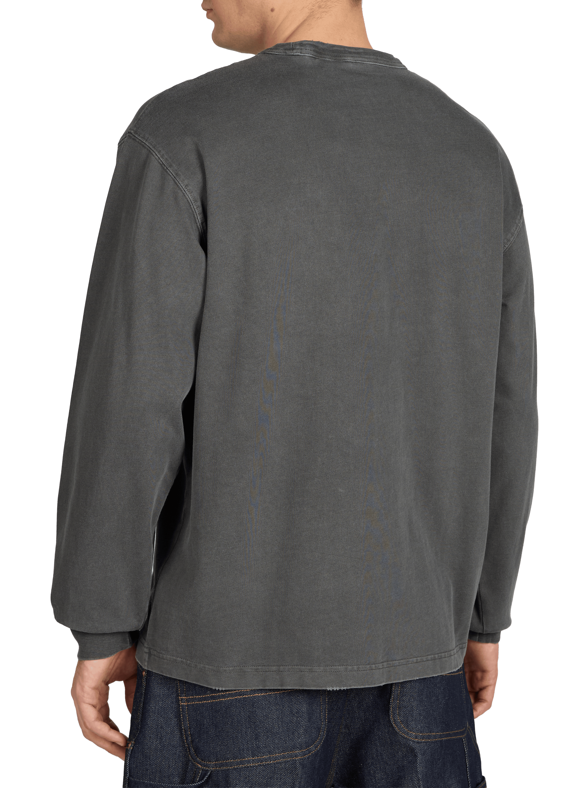 Long-sleeve cotton logo T-shirt  CARHARTT WIP Black