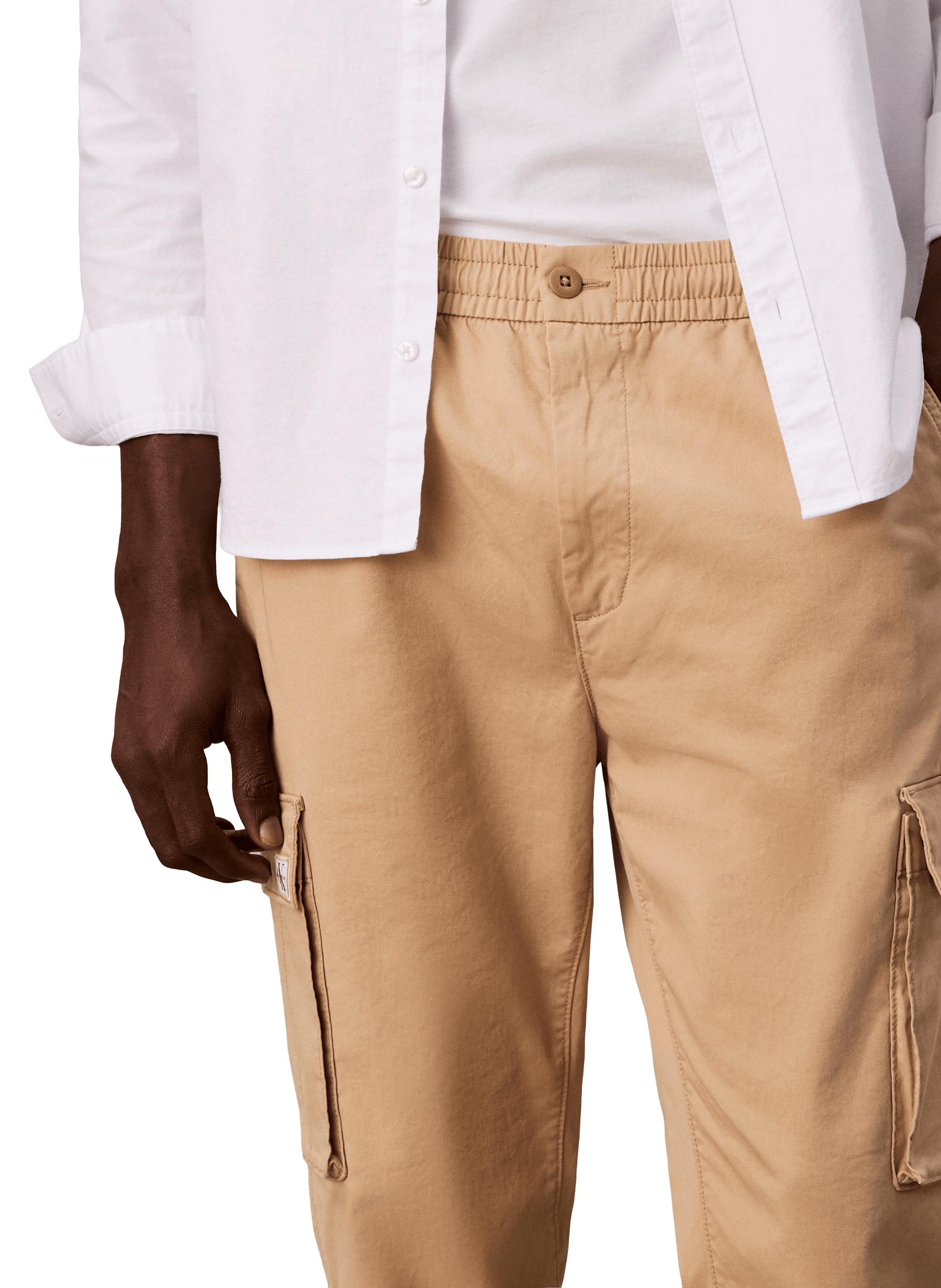 Skinny cargo pants CALVIN KLEIN Beige