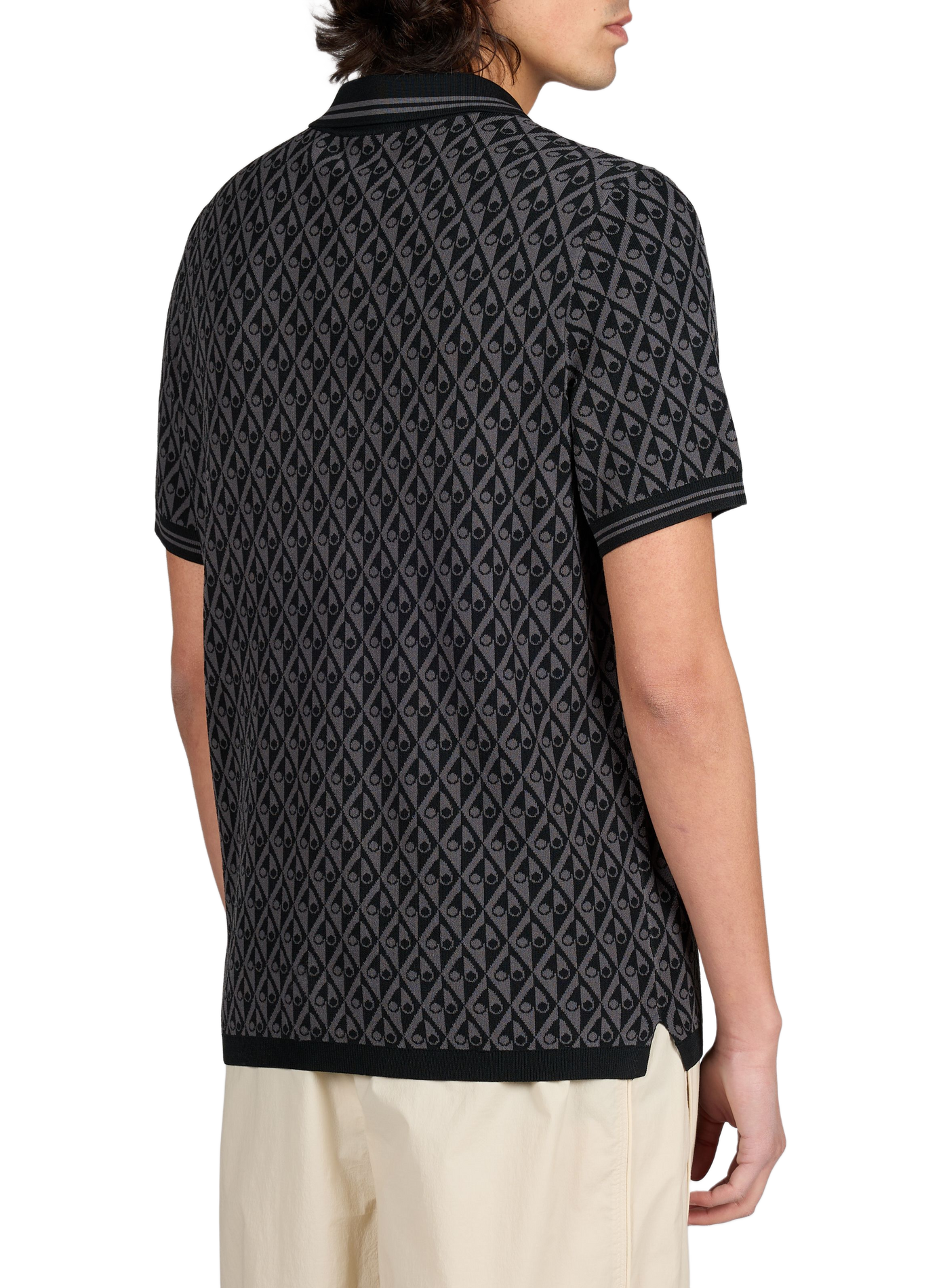 Polo logotypé à manches courtes MOOSE KNUCKLES Noir