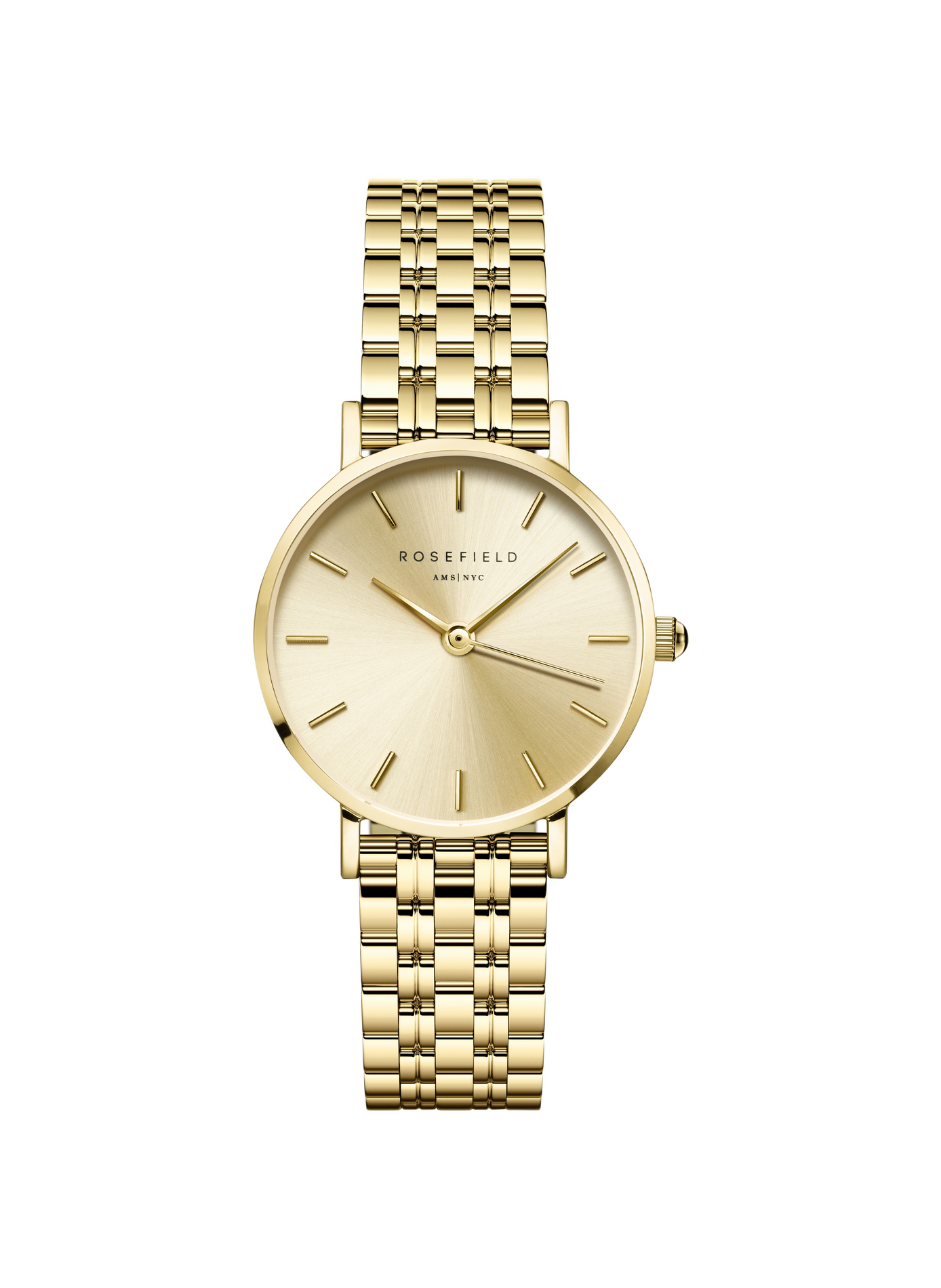 Montre analogique Small Edit en acier inoxydable ROSEFIELD Doré