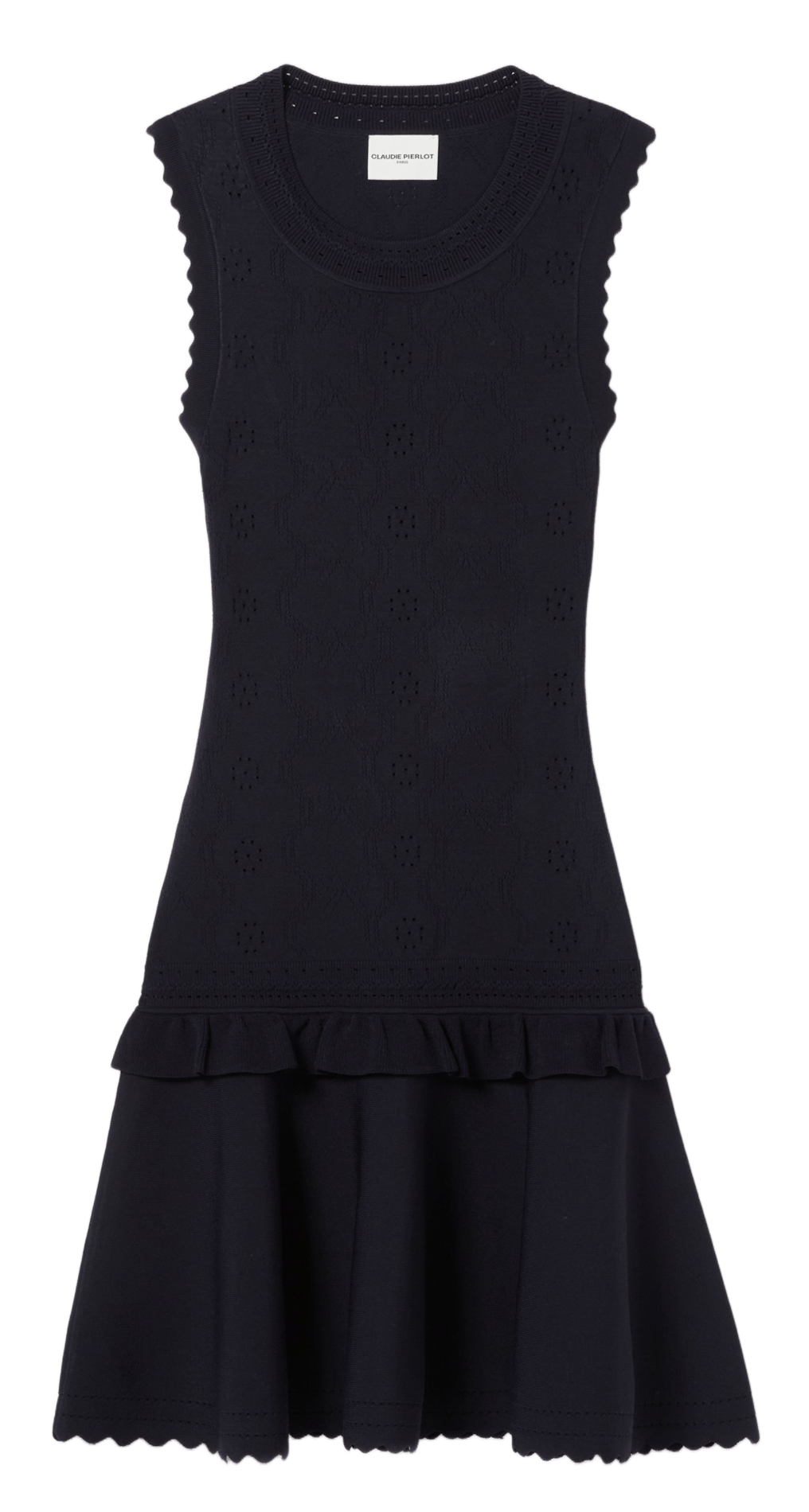 Robe courte col rond CLAUDIE PIERLOT Bleu