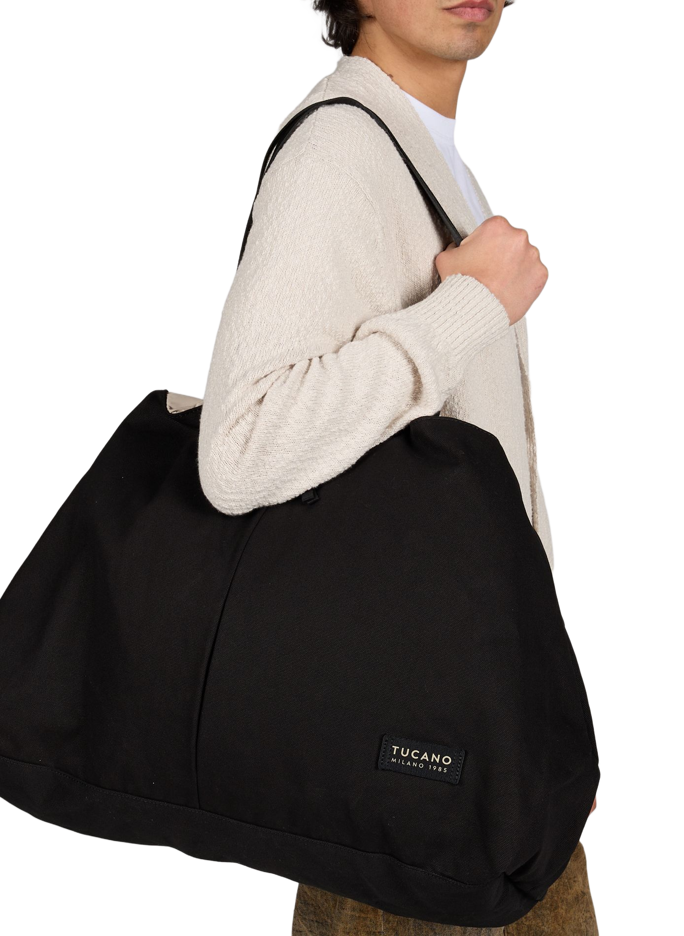 Sac weekend Bcash en coton mélangé TUCANO Noir