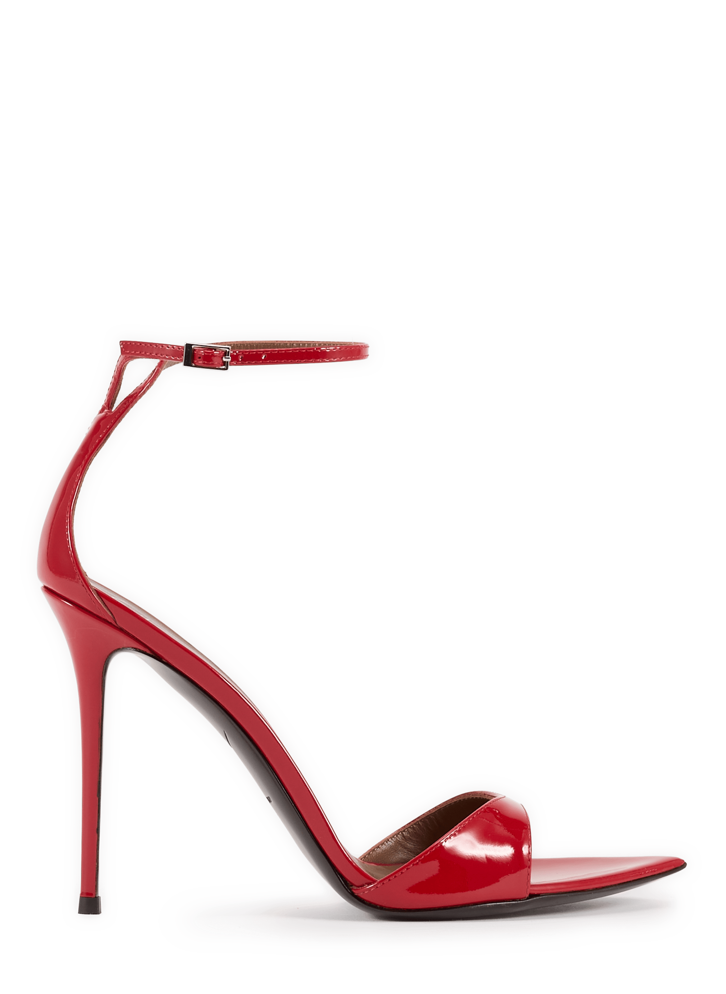 Patent leather sandals with heel INTRIIGO STRAP 105 GIUSEPPE ZANOTTI Red