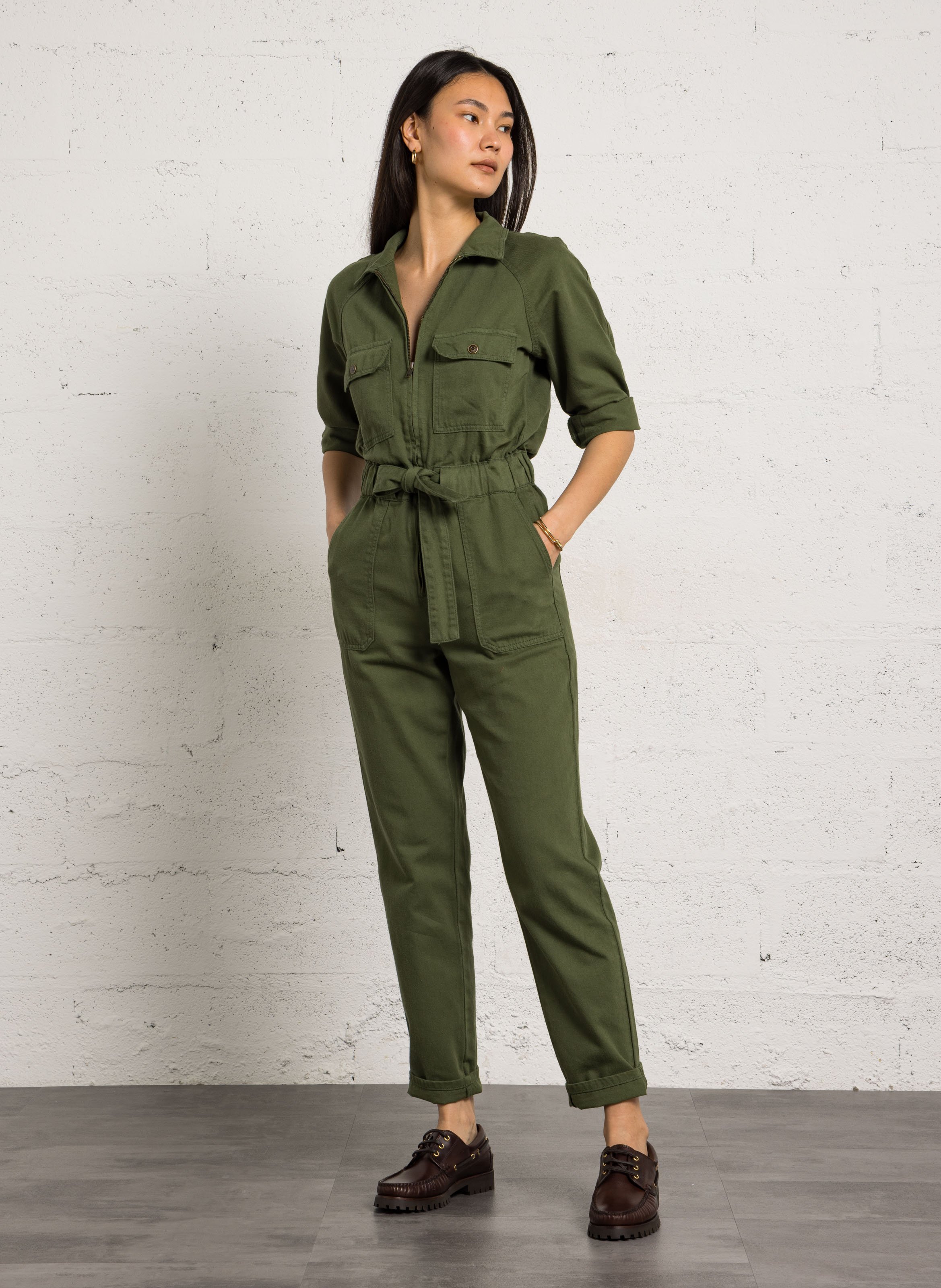 Combinaison en coton tracy MAISON 123 Vert