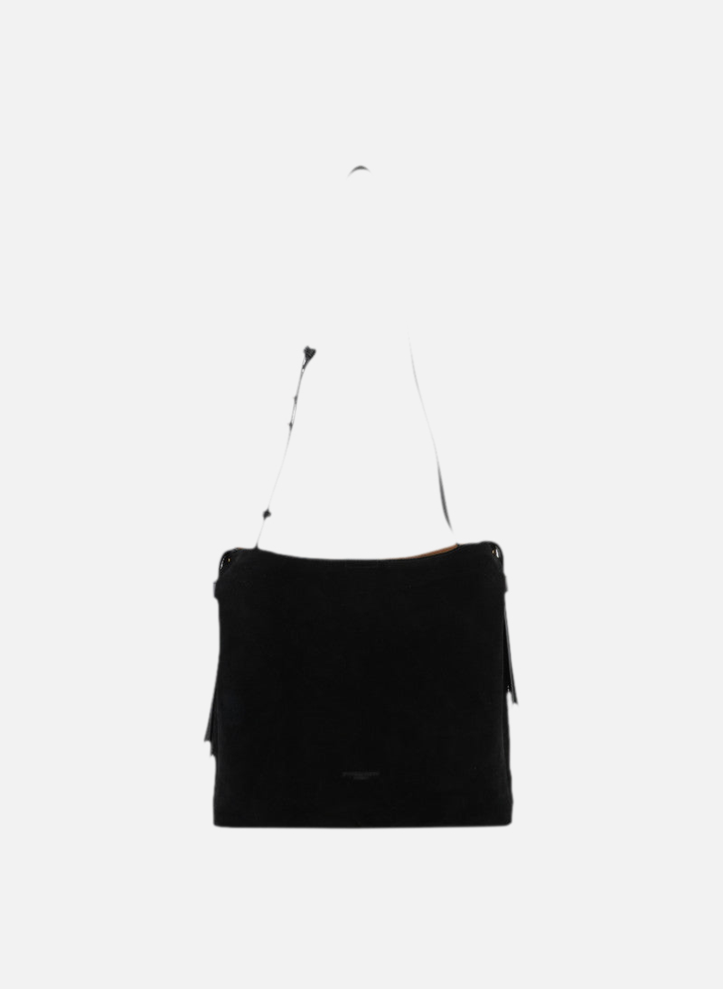 Amalie nubuck | sac à main | Noir POURCHET Femme
