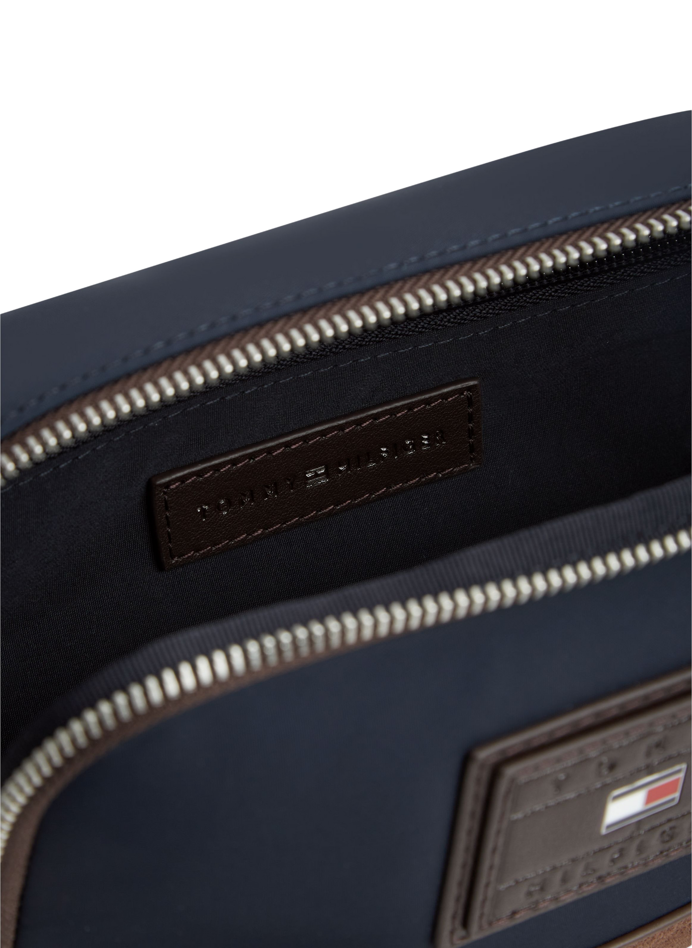 Sac bandoulière à empiècement daim  TOMMY HILFIGER Bleu