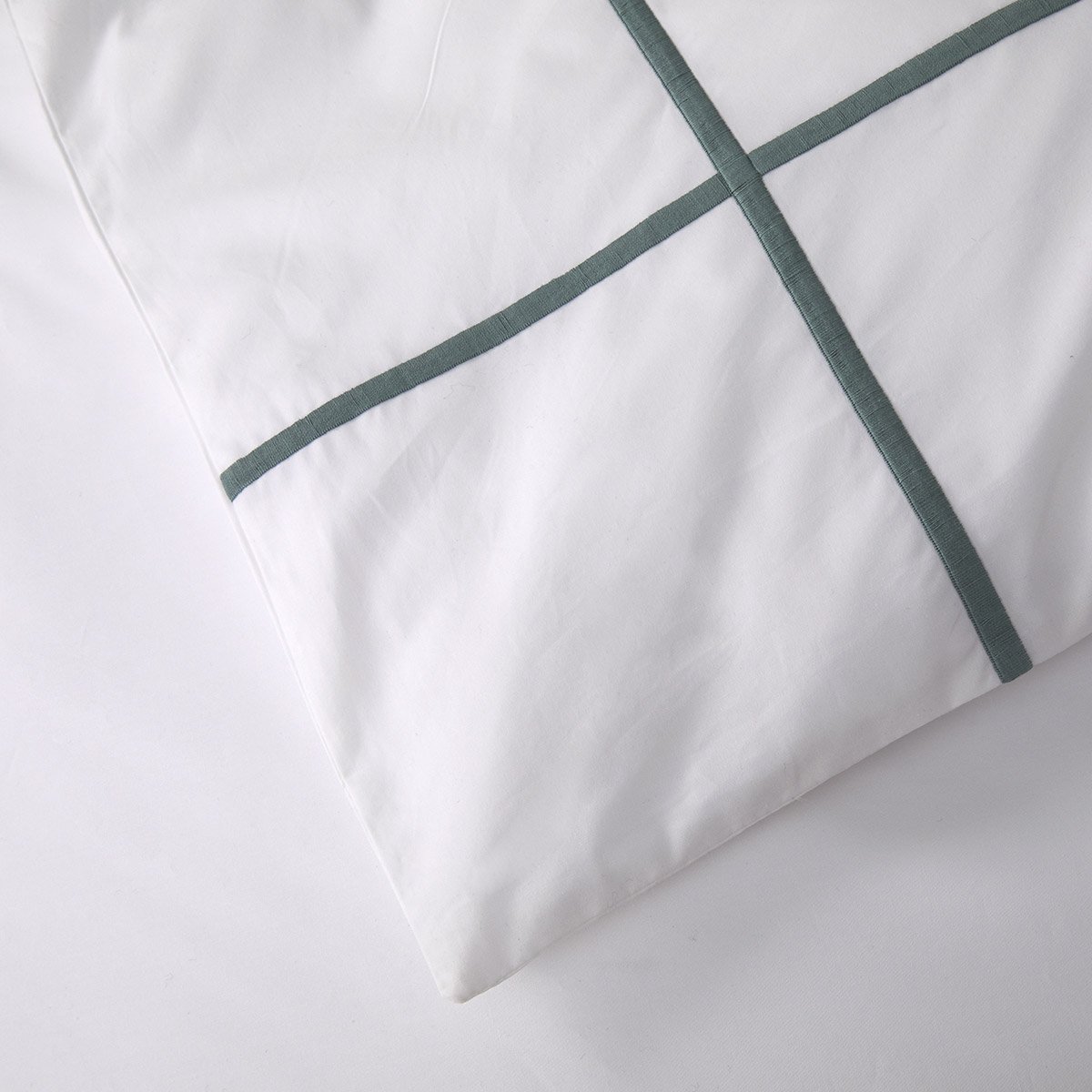 Housse de couette en percale de coton, athéna | Bleu YVES DELORME Maison