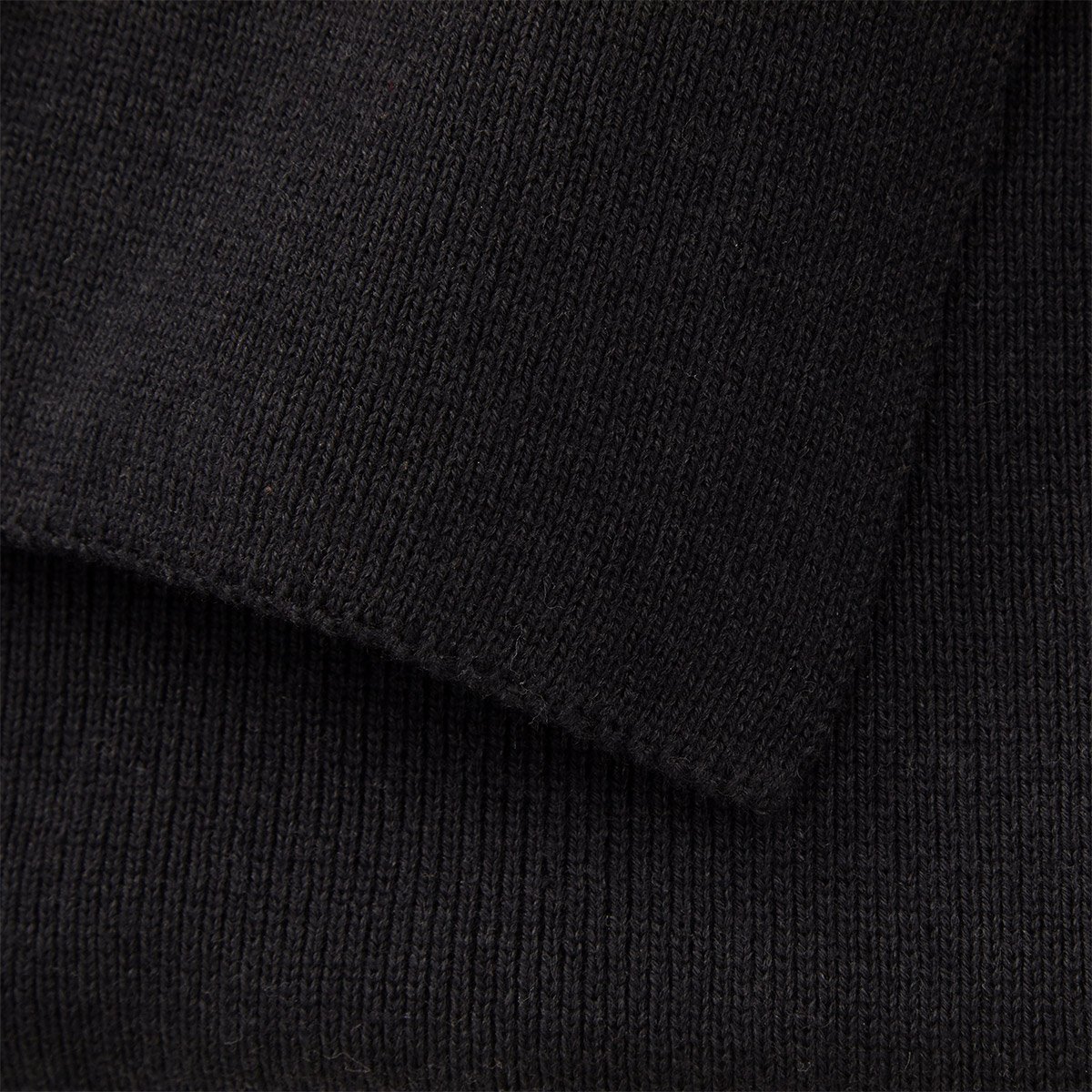 Plaid en coton acrylique, bold logo BOSS HOME Noir