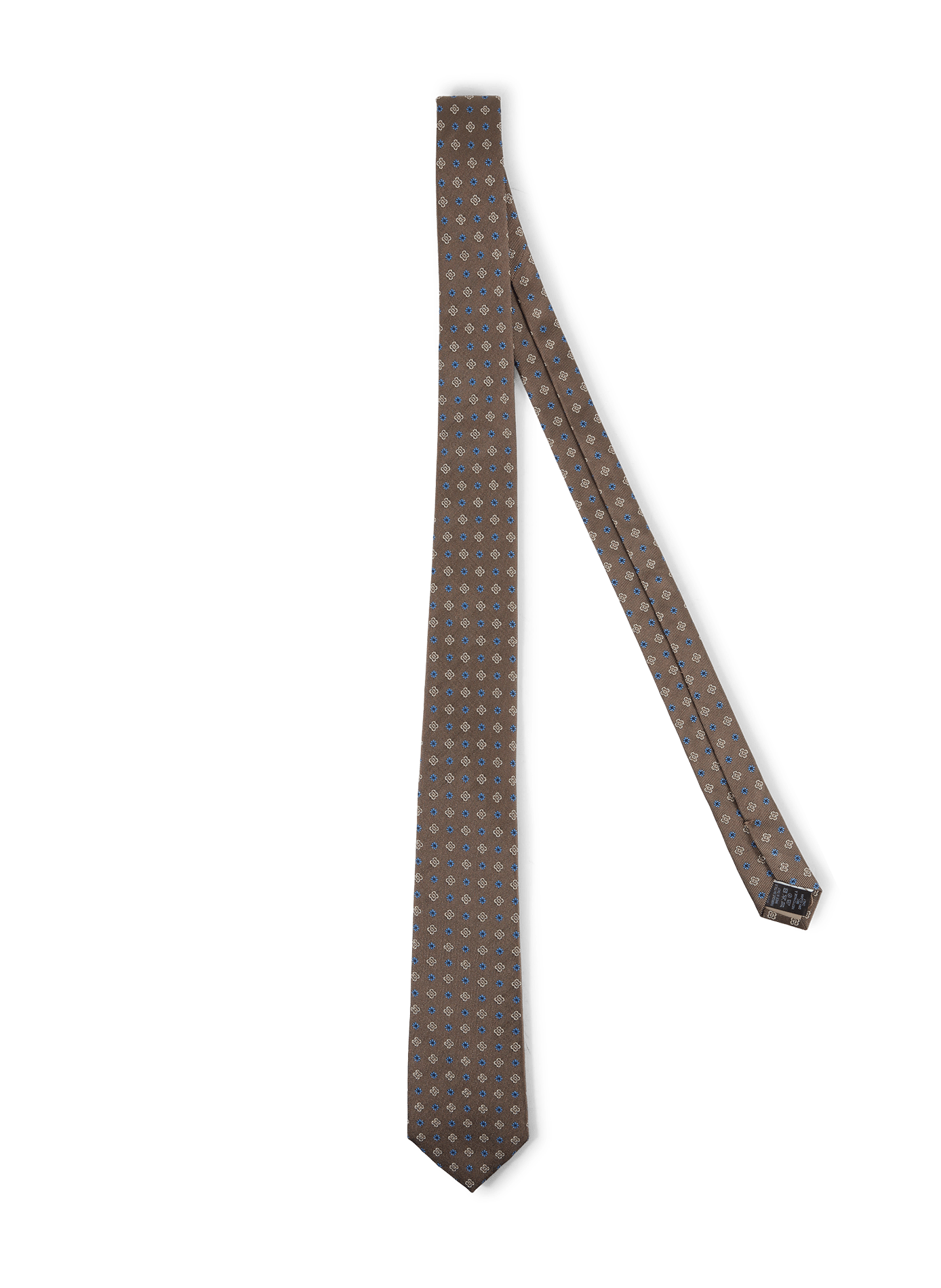 Printed silk tie AU PRINTEMPS PARIS Beige