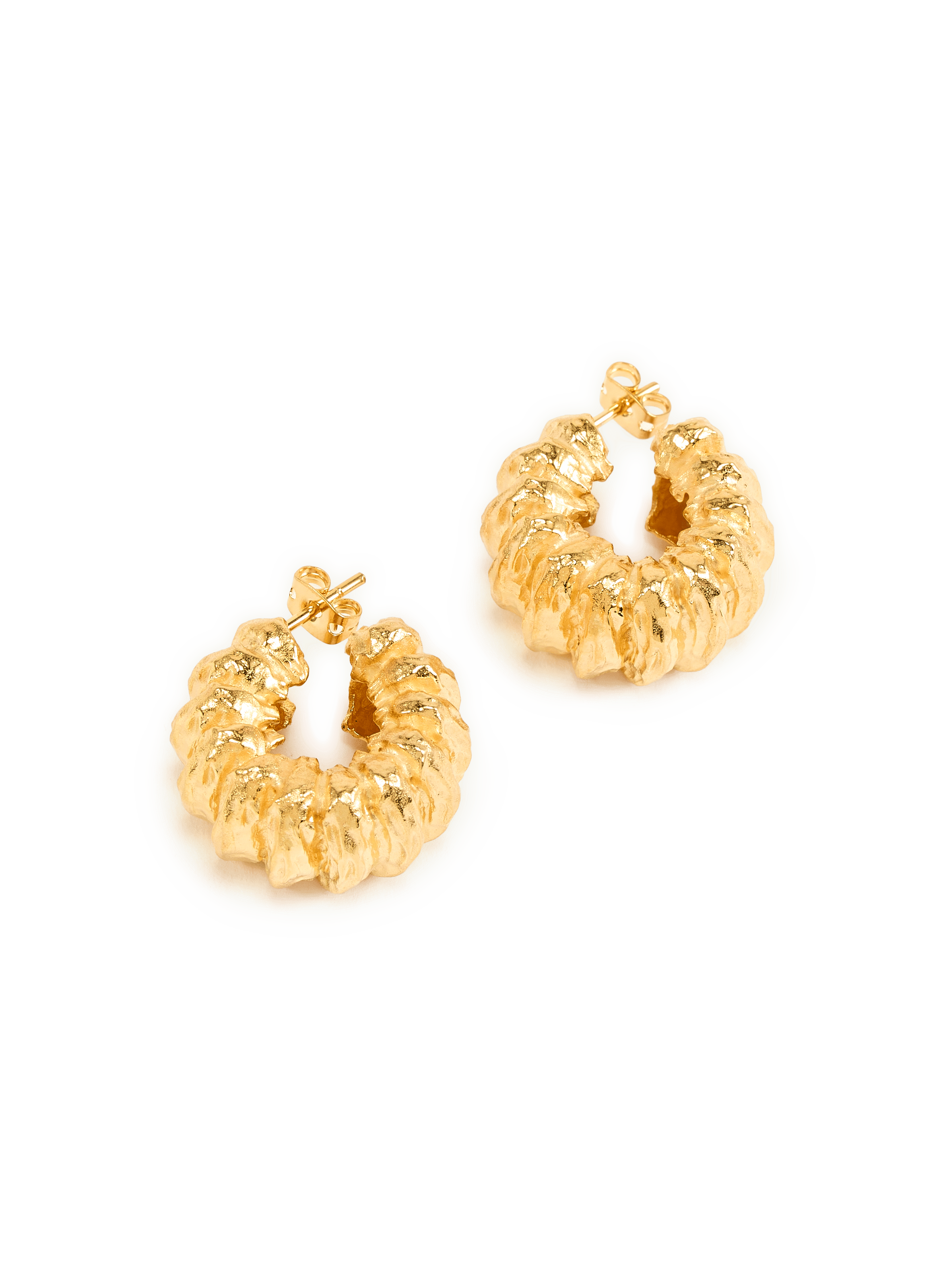 Pleated Earrings JOANNA LAURA CONSTANTINE Golden