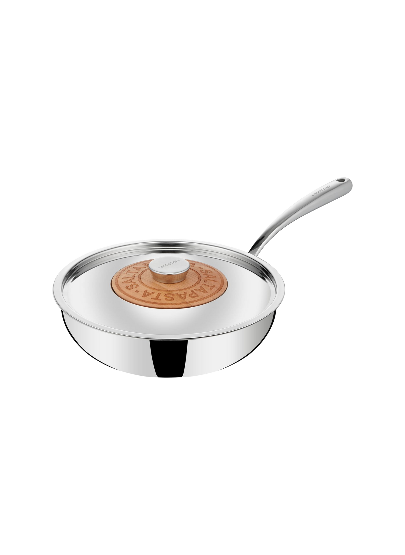 Pasta pot Saltapasta Emozione in stainless steel LAGOSTINA Silver