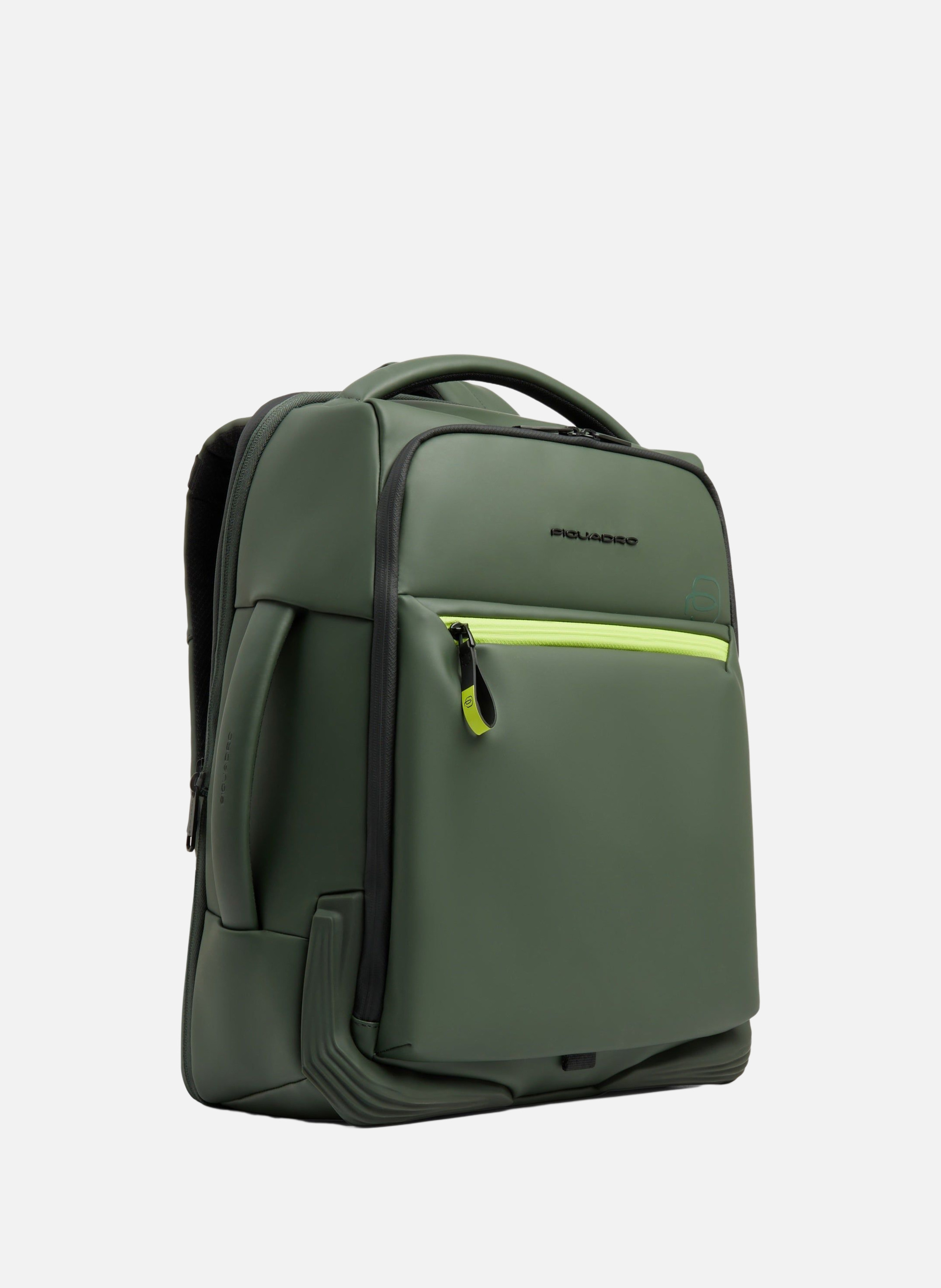 Waterafstotende reisrugzak voor laptop PIQUADRO Groen