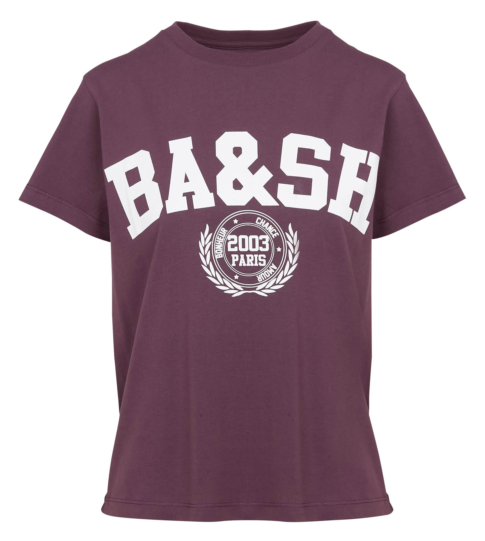 Ronde hals T-shirt van katoen ioni BA&SH Paars