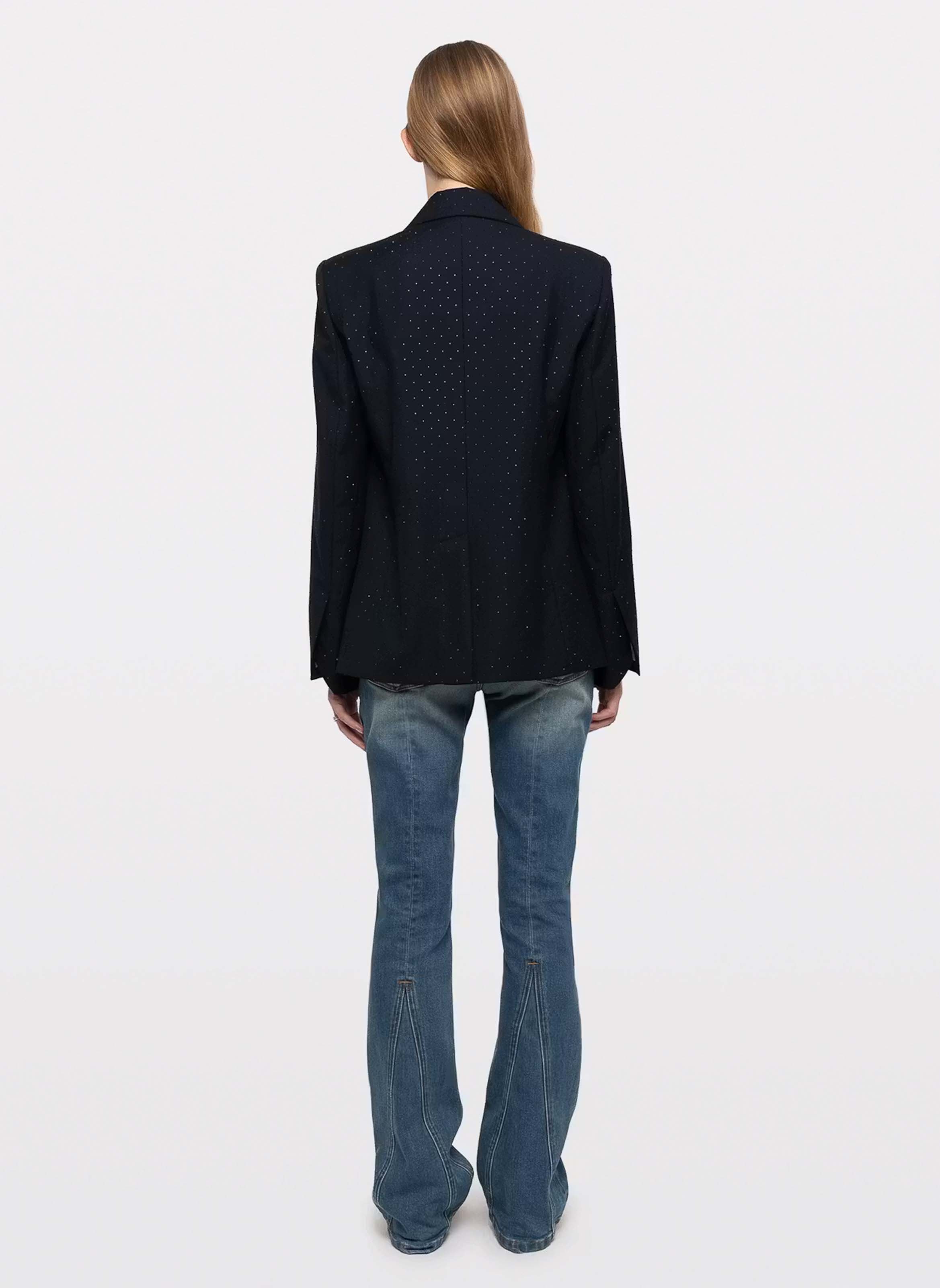 Blazer droit à strass valse ZADIG&VOLTAIRE Bleu