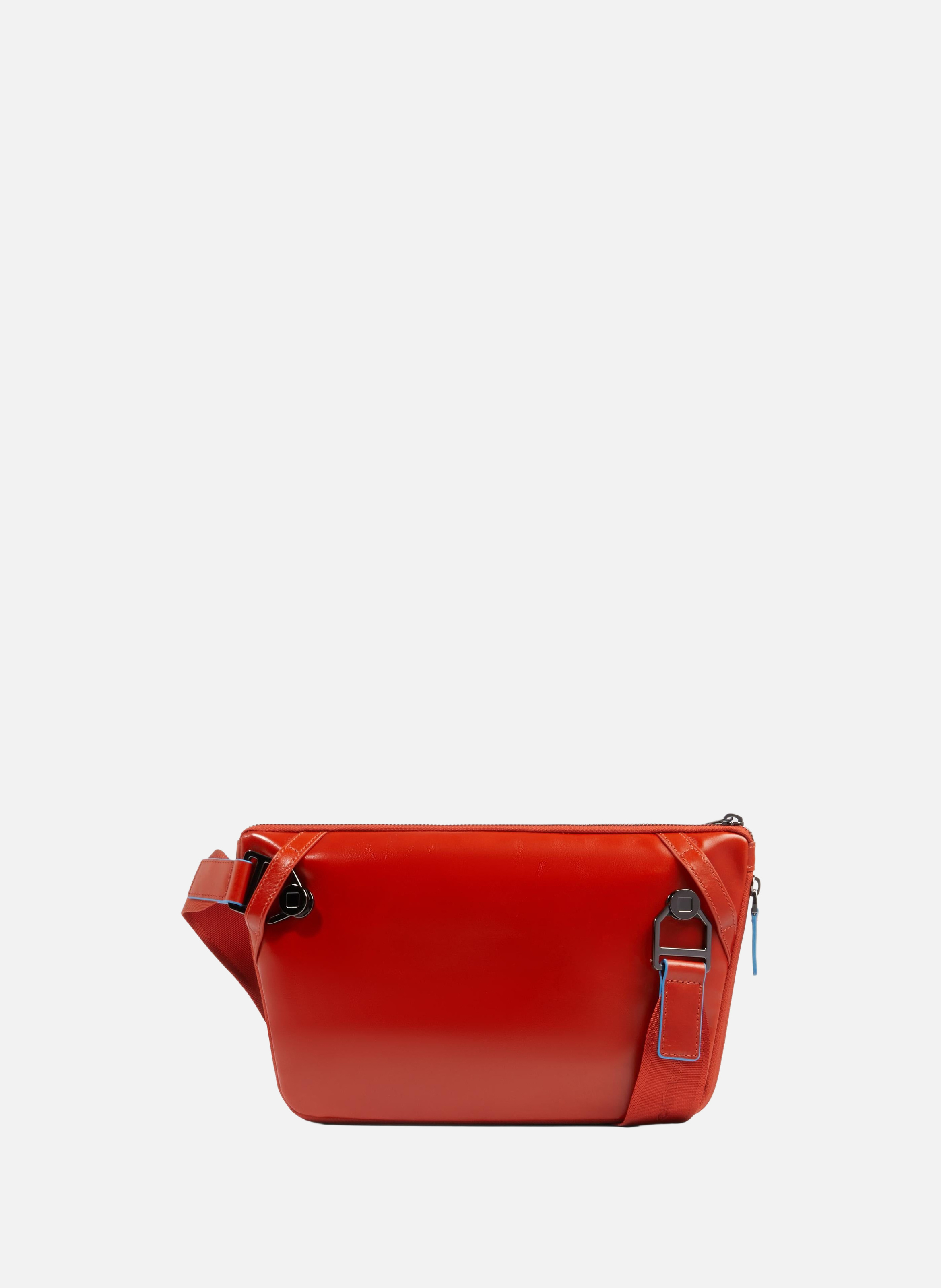 Erweiterbare flache gürteltasche PIQUADRO Braun