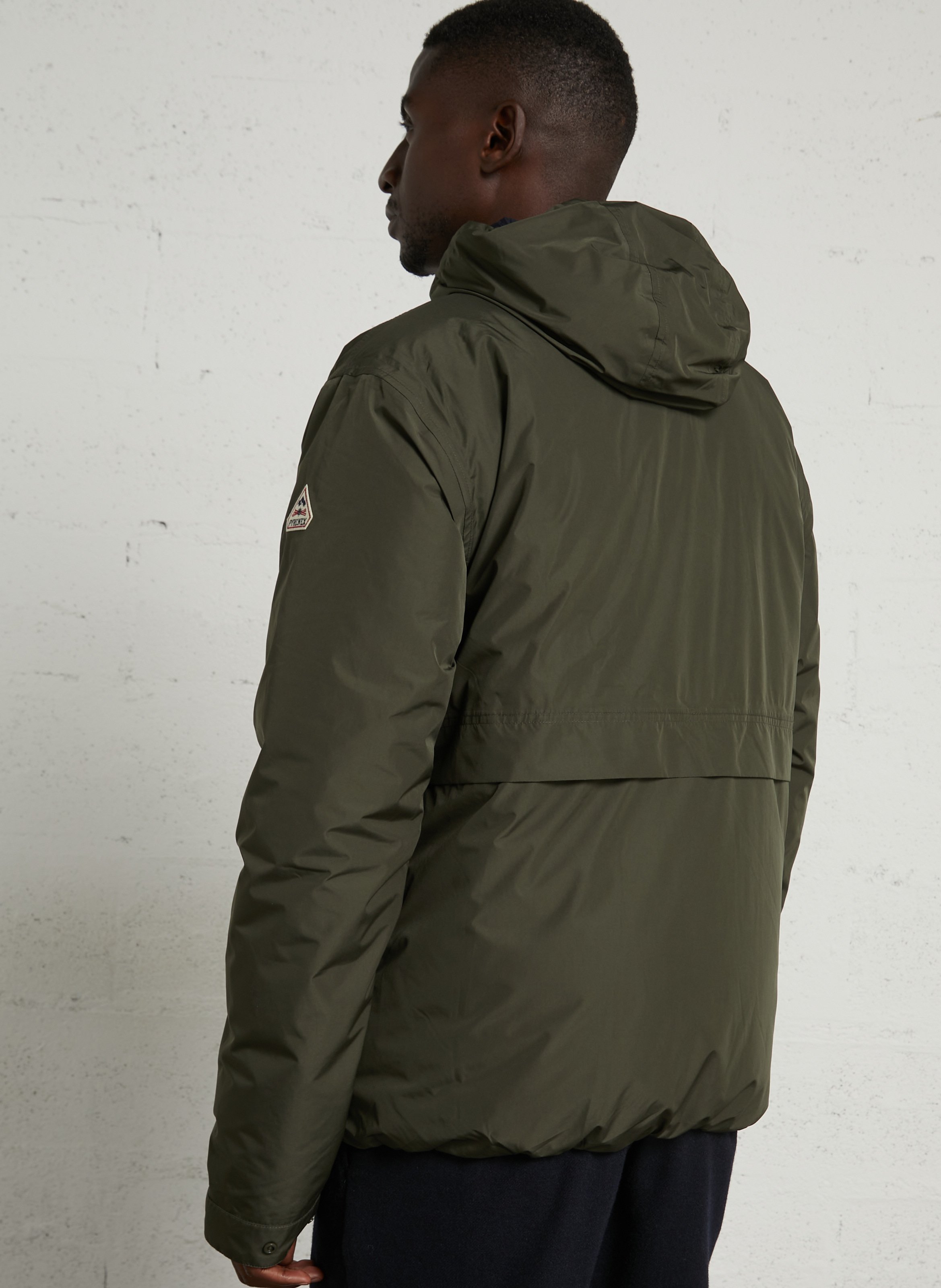 Oversized gewatteerde jas met capuchon Puigmal PYRENEX Kaki