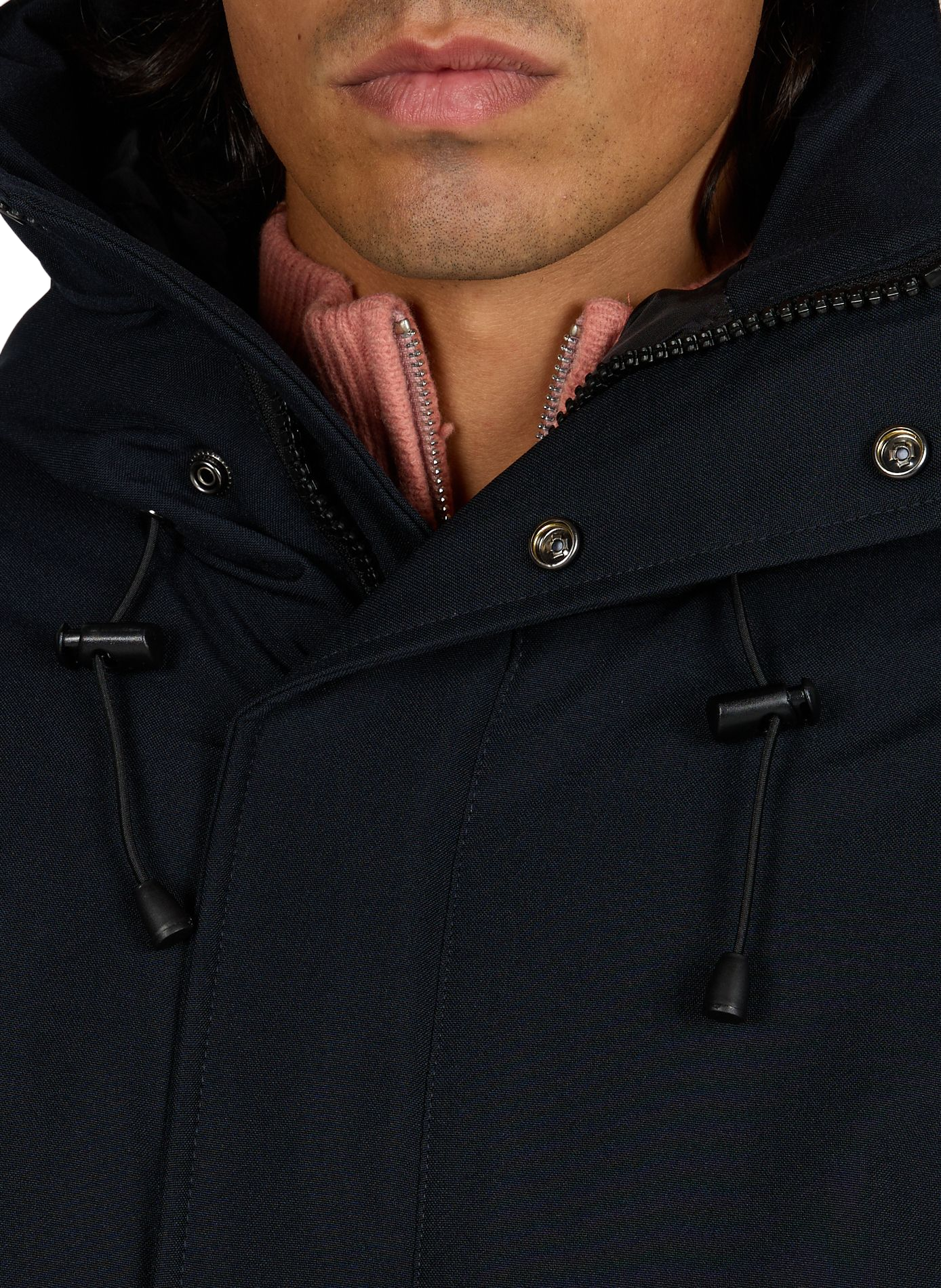 Parka matelassée mi-longue SCHOTT Bleu