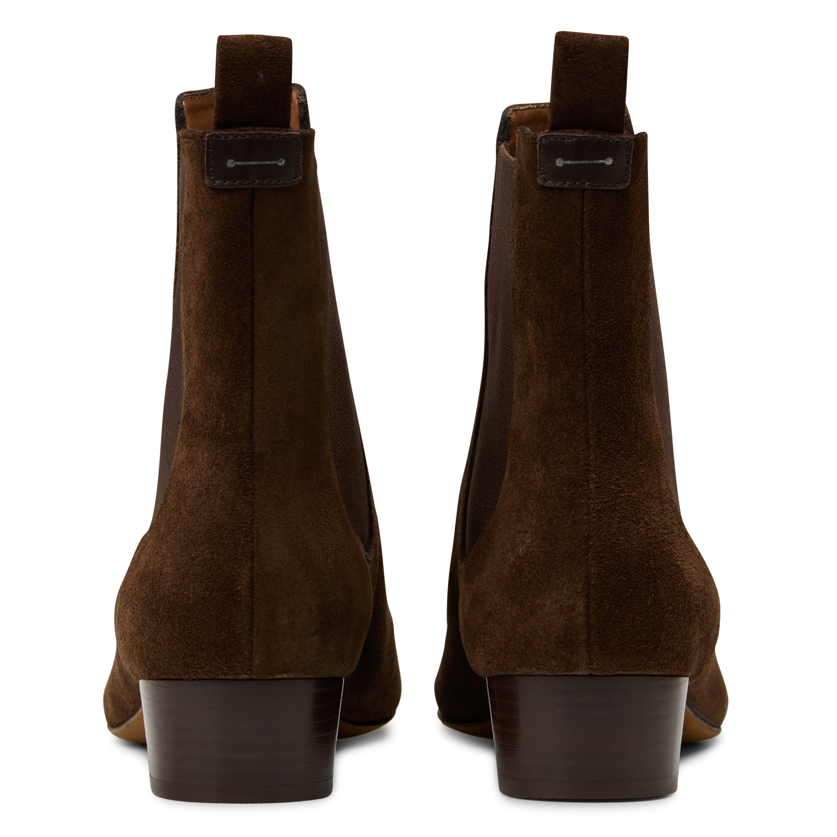 Bottines en cuir velours mika ANTHOLOGY Marron