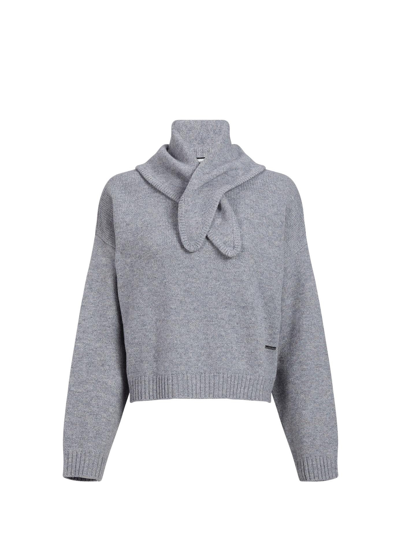 Oversized Mistral wool jumper BERENICE Grey
