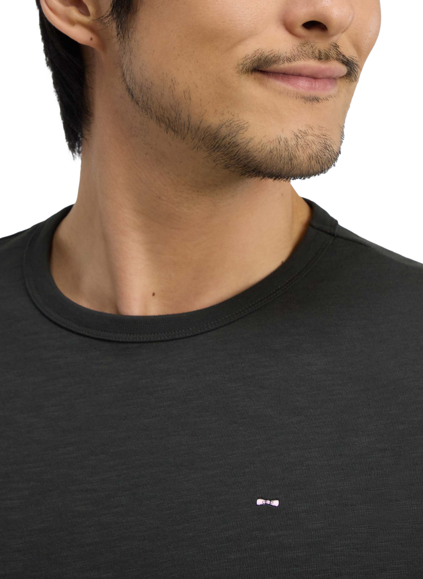 Tee-shirt col rond en coton EDEN PARK Kaki