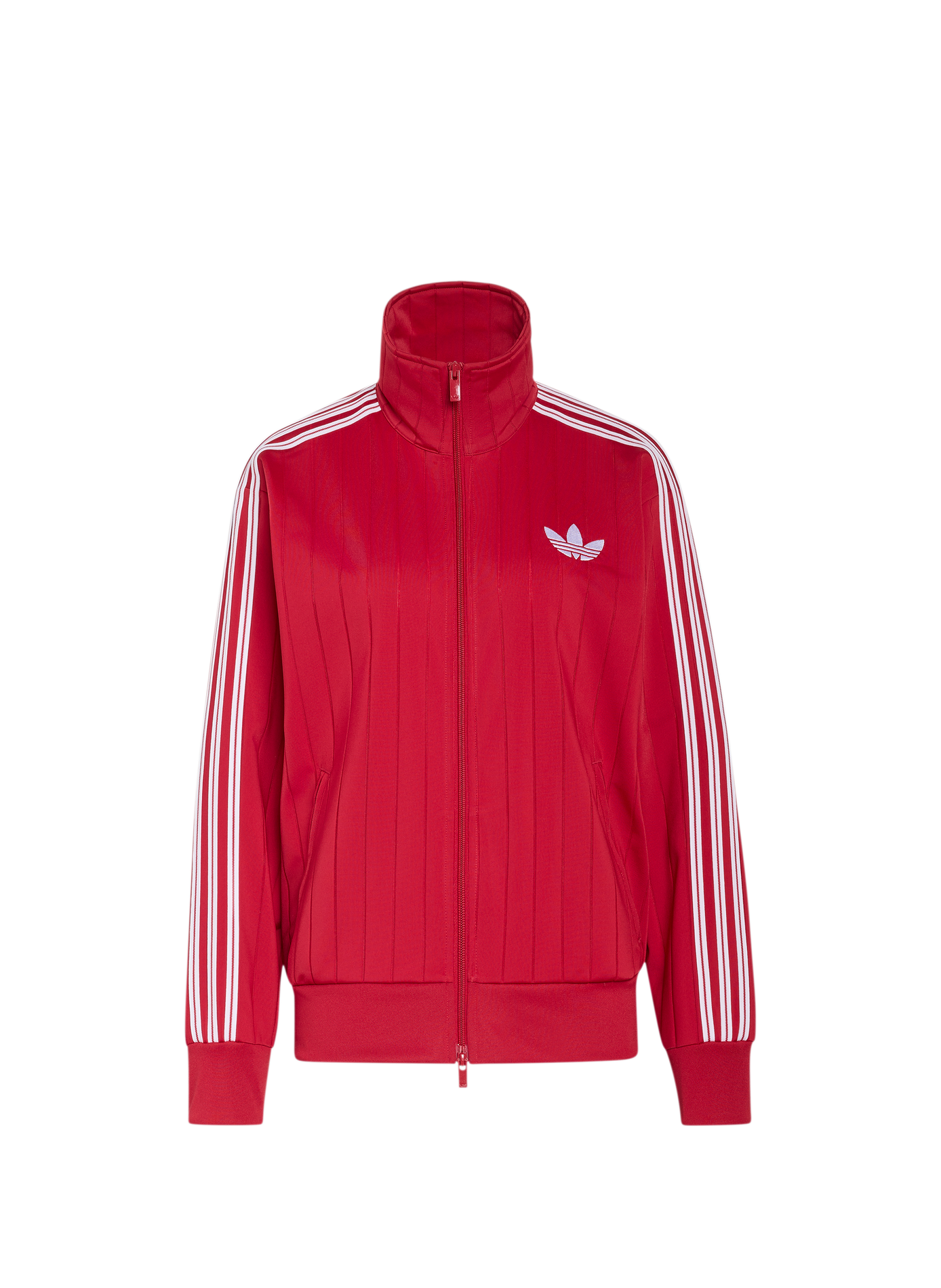 Veste de survêtement droite à col montant ADIDAS Red